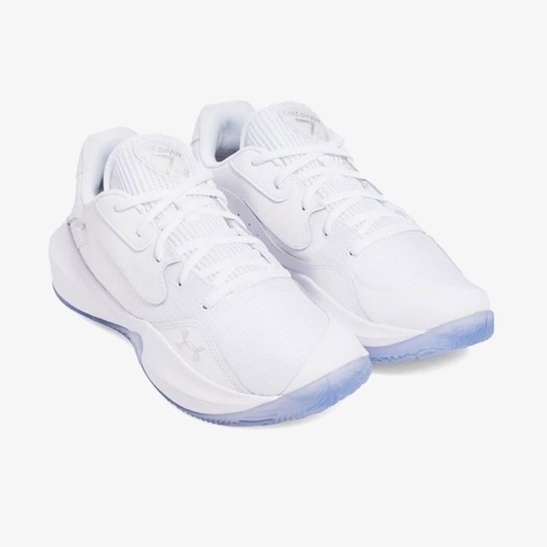 Under Armour Lockdown 7 Low Erkek Beyaz Basketbol Ayakkabısı