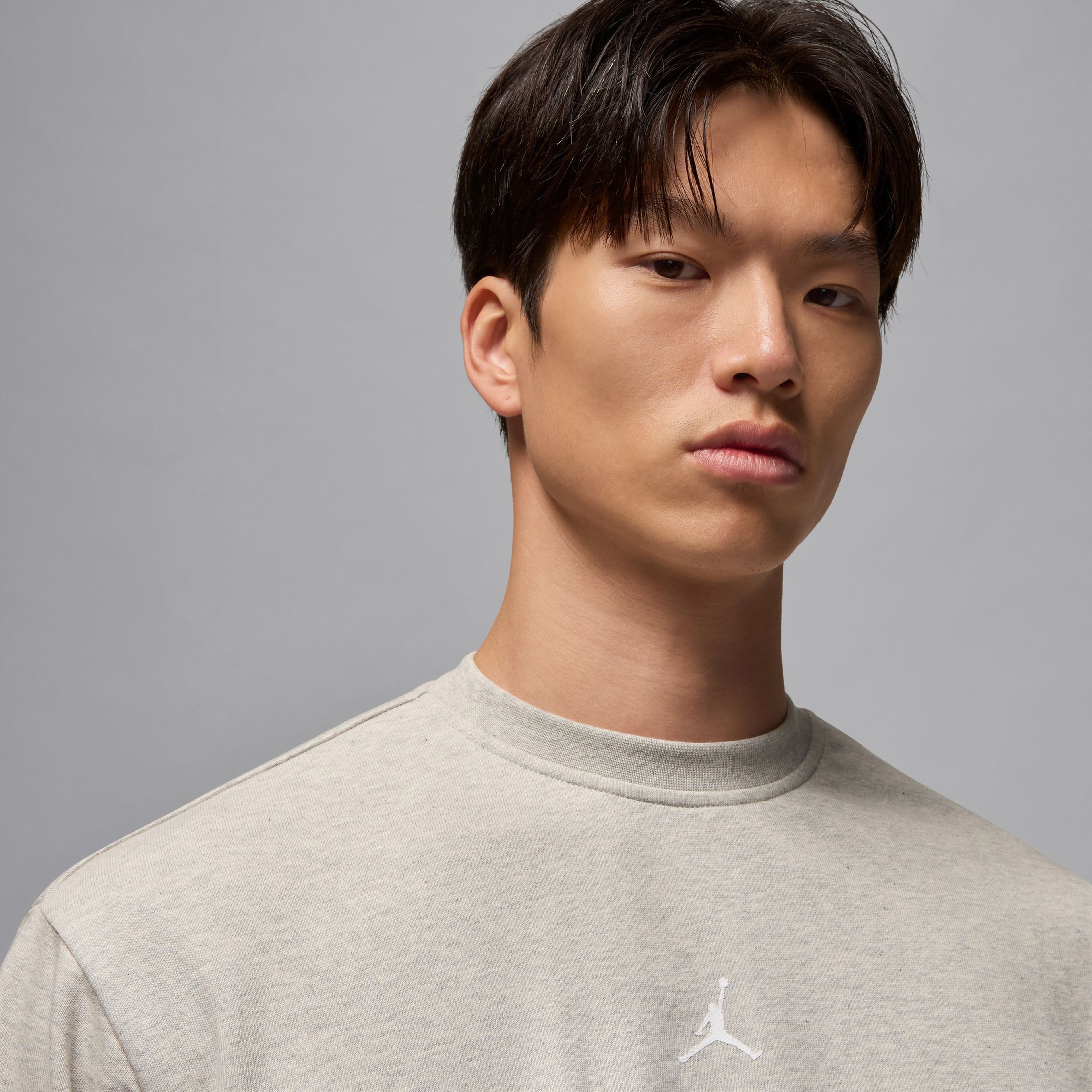 Nike Sport Crossover Dri-FIT Crew-Neck Erkek Gri Sweatshirt