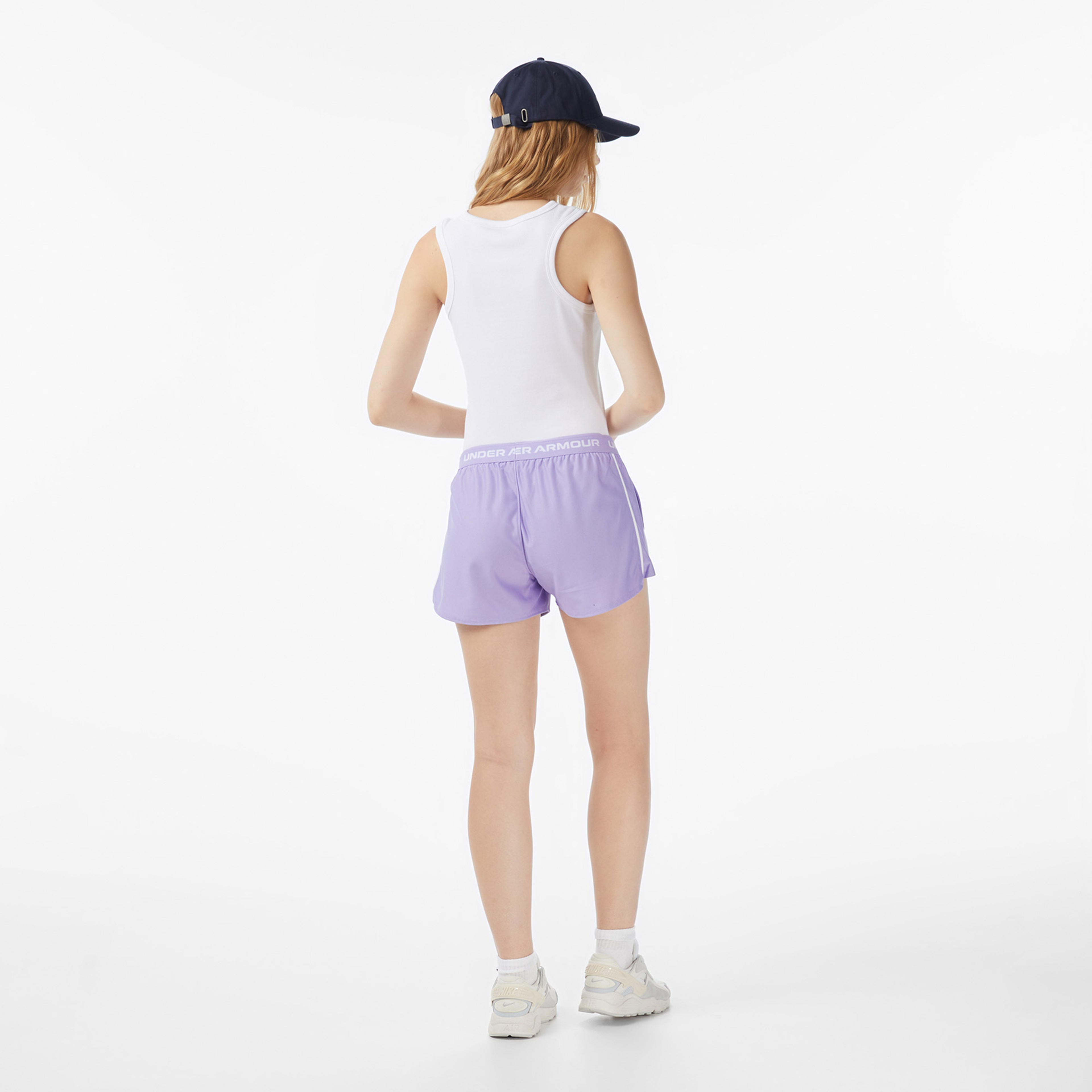 Under Armour Tech Play Up Kadın Mor Antrenman Şort