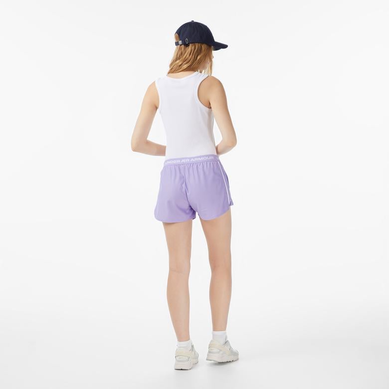 Under Armour Tech Play Up Kadın Mor Antrenman Şort