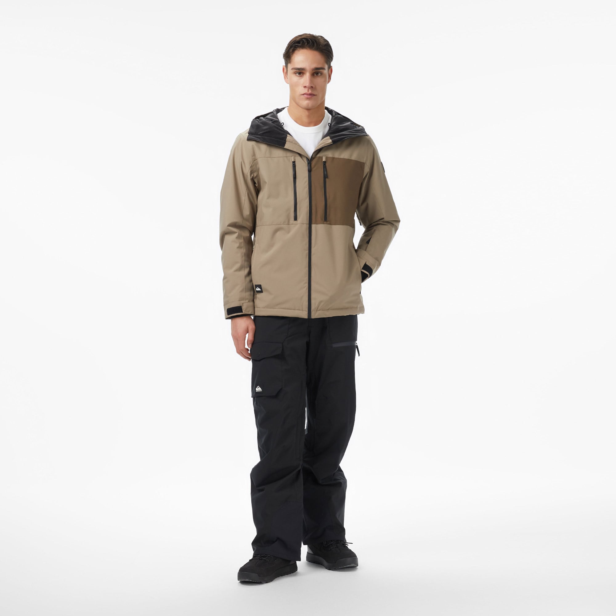 Quiksilver Sycamore Solid 20K Erkek Gri Kayak Montu