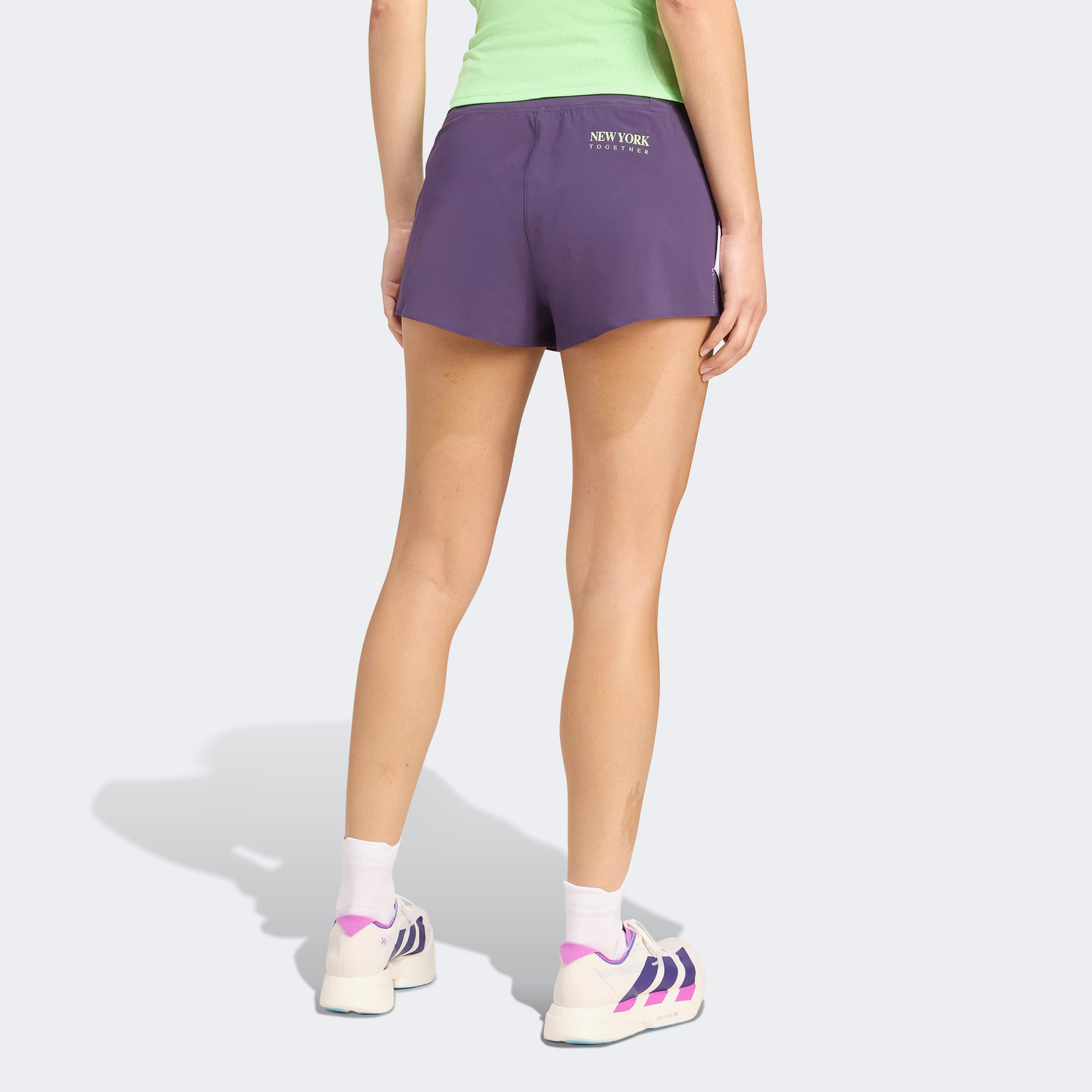 adidas Adizero Nyc Running Gel Kadın Mor Koşu Şortu