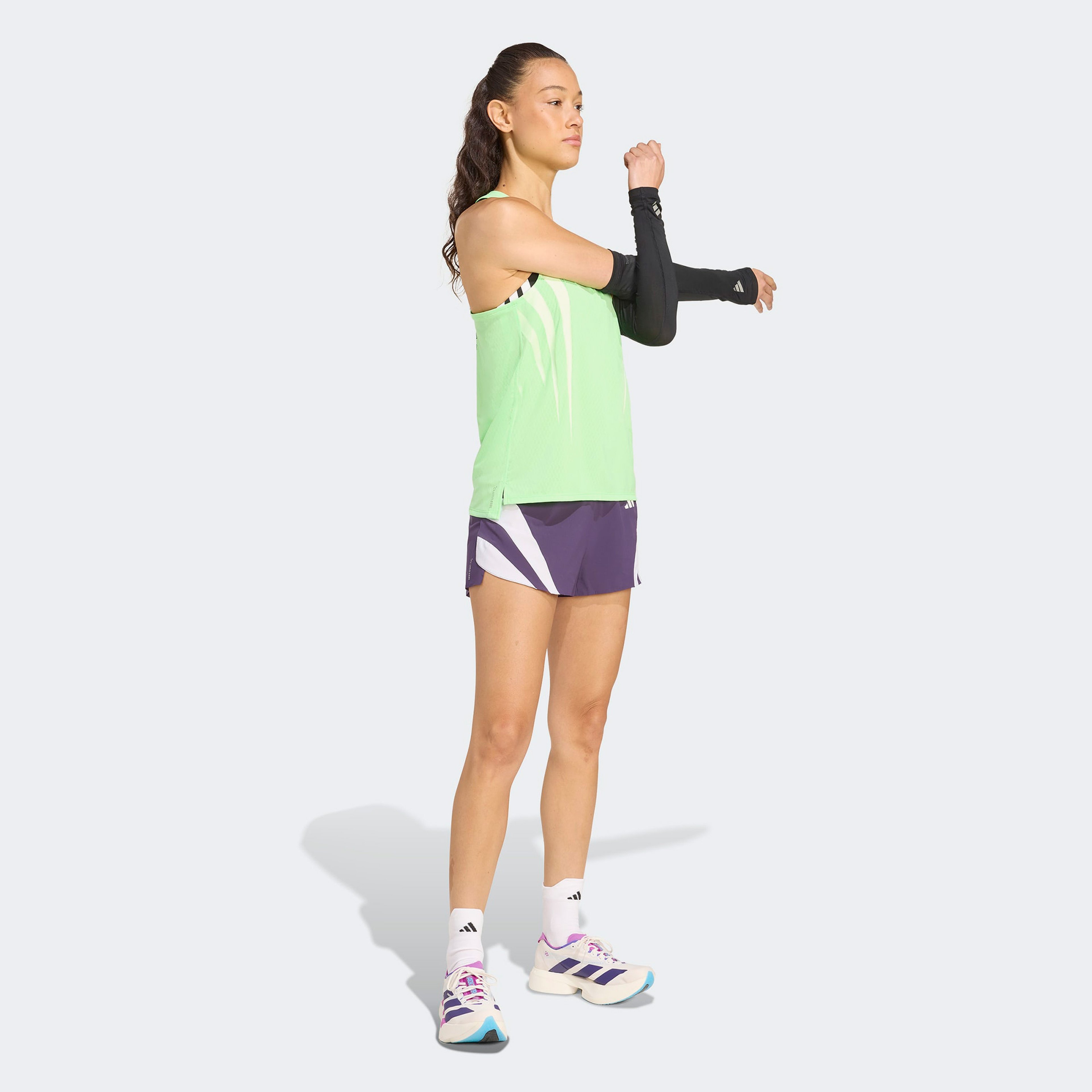 adidas Adizero Nyc Running Gel Kadın Mor Koşu Şortu