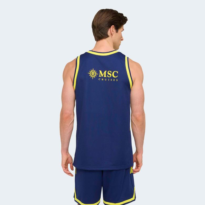 adidas Fenerbahçe Basketbol 25/26 Erkek Sarı/Lacivert İç Saha Forması