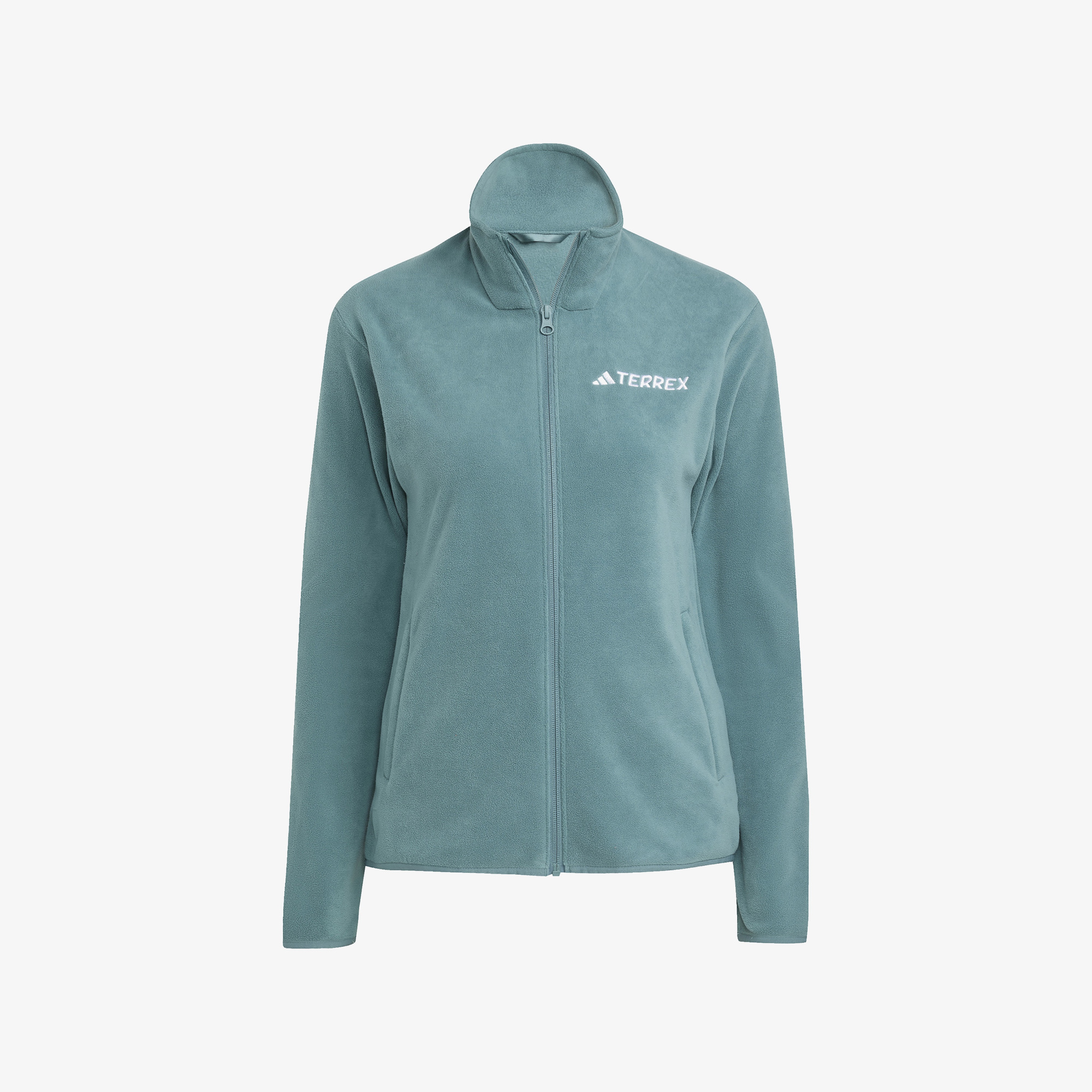 adidas Multi Essentials Full Zip Fleece Kadın Yeşil Yürüyüş Polar