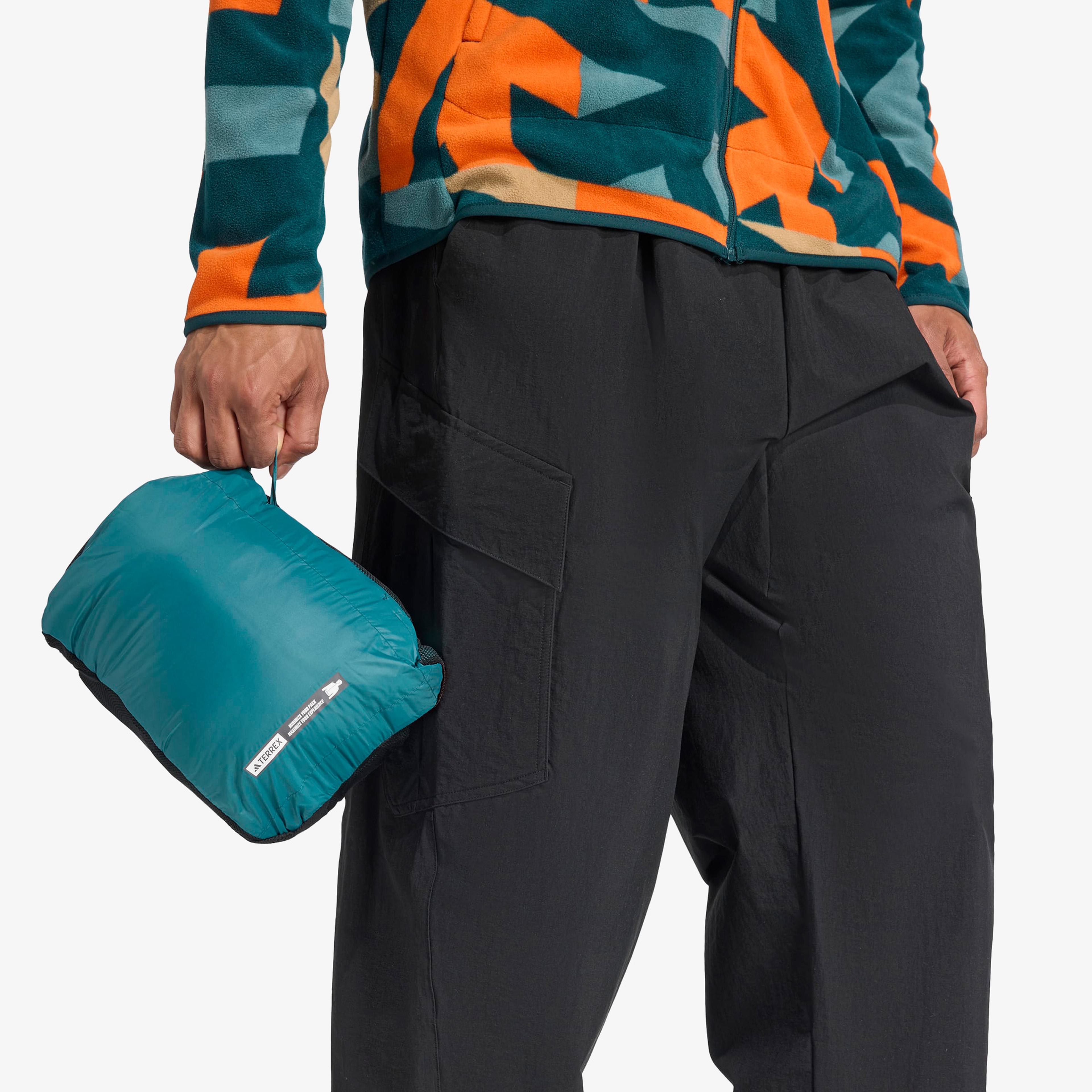 adidas Terrex Xperior Primaloft Loose Fill insulated Kapüşonlu Erkek Yeşil Yürüyüş Montu