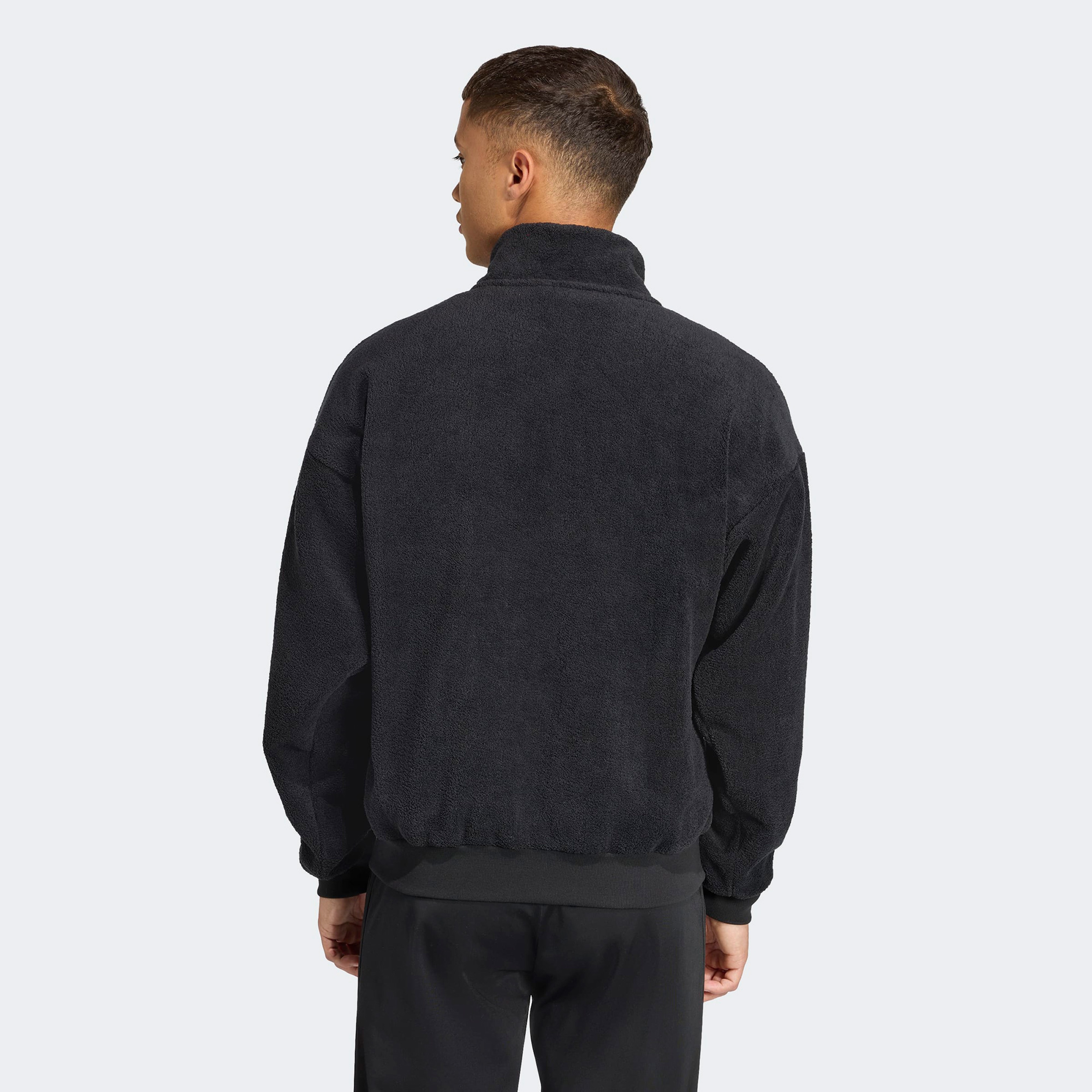 adidas Future icons Small Logo Low Pile Fleece Erkek Siyah Eşofman