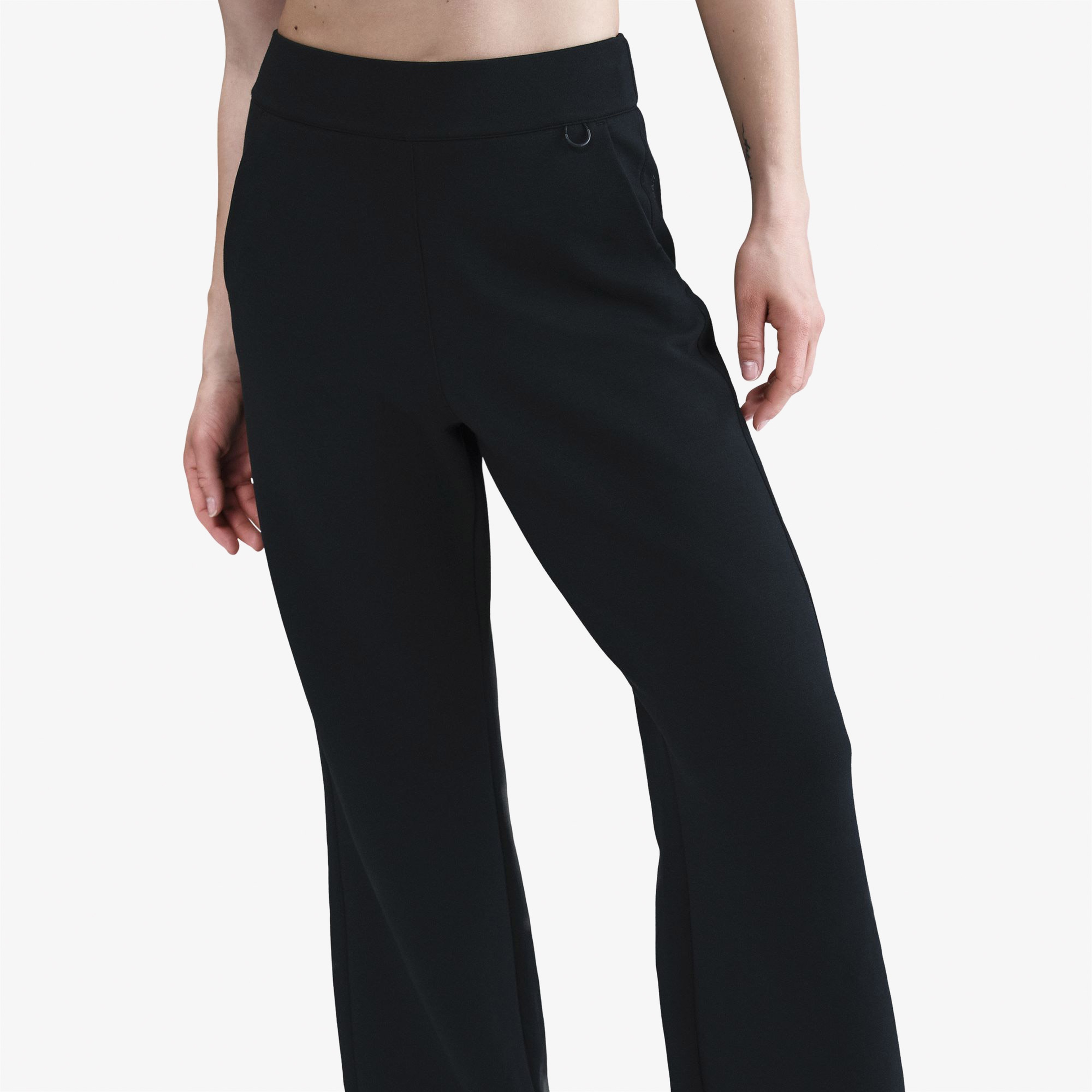 Nike Impossibly Soft Dri-FIT High-Waisted Loose Kadın Siyah Koşu Eşofman Altı