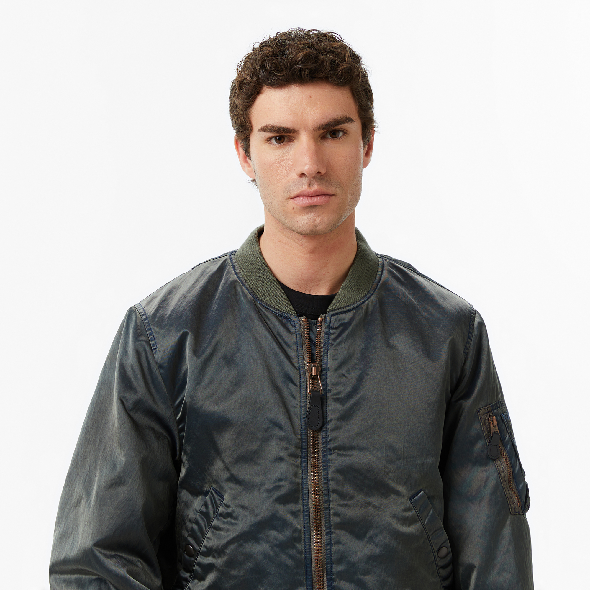 Alpha Industries x TNT MA-1 Flight Erkek Yeşil Bomber Ceket