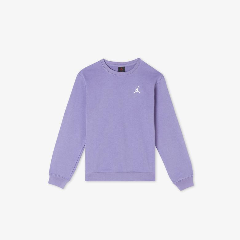 Jordan Jdn Mj Brooklyn Ft Crew Çocuk Mor Sweatshirt