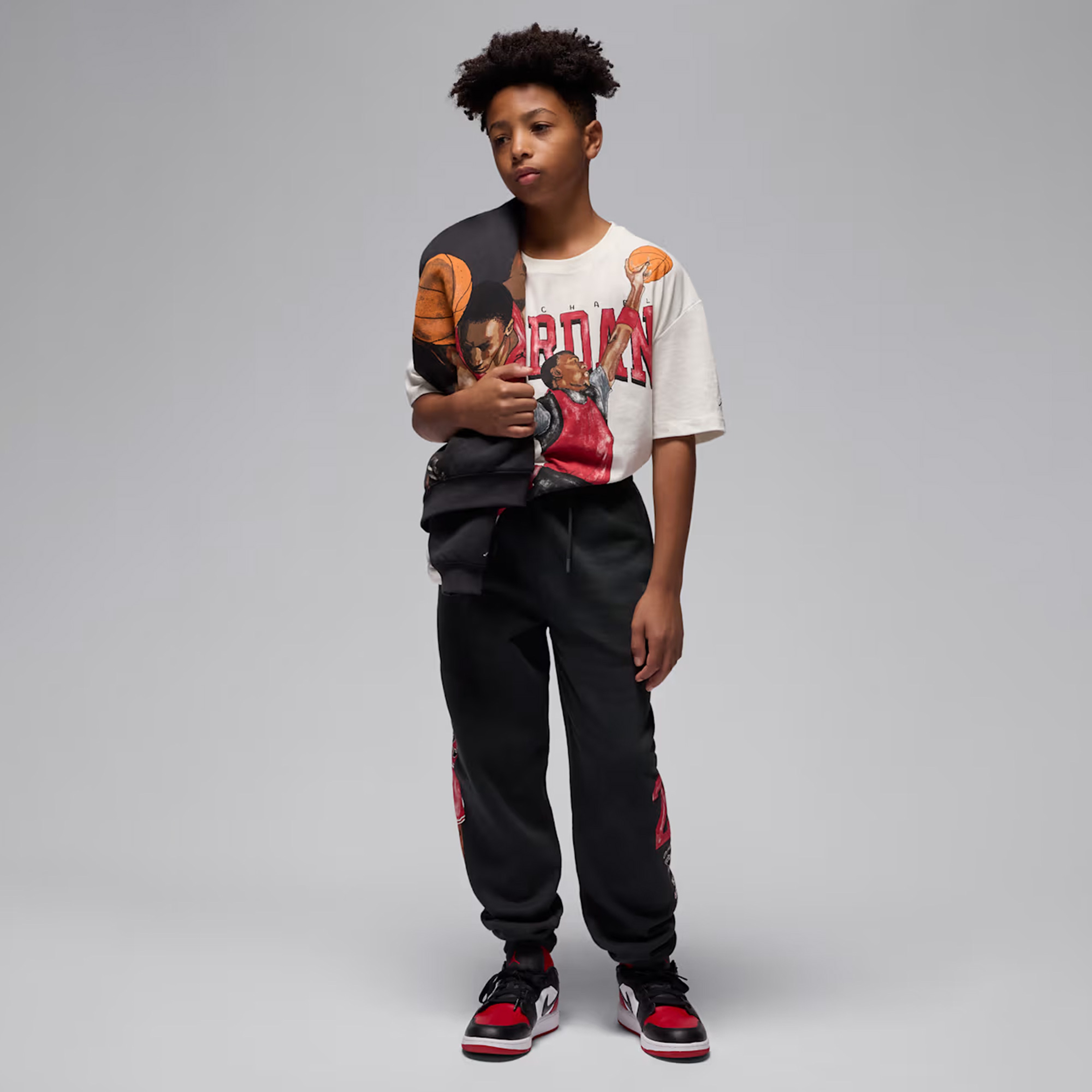 Jordan Jdb Jordan Sketch Flc  Çocuk Gri Eşofman Altı