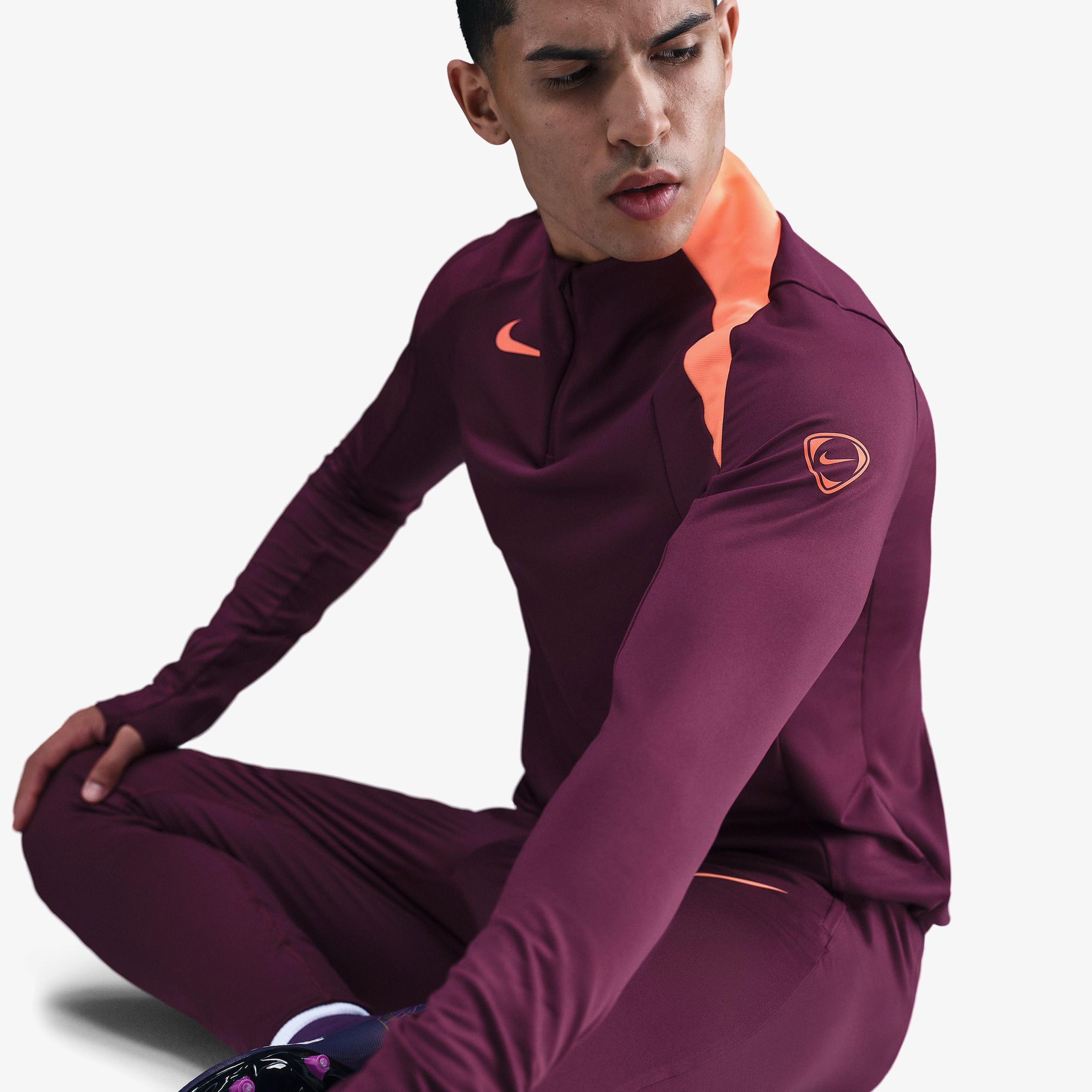 Nike Strike Erkek Bordo T-Shirt