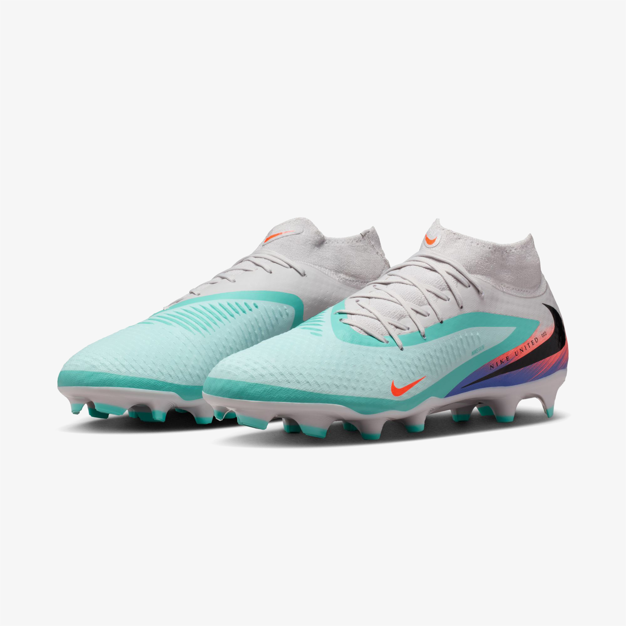 Nike United Phantom 6 High Academy Erkek Yeşil Çim Saha Kramponu
