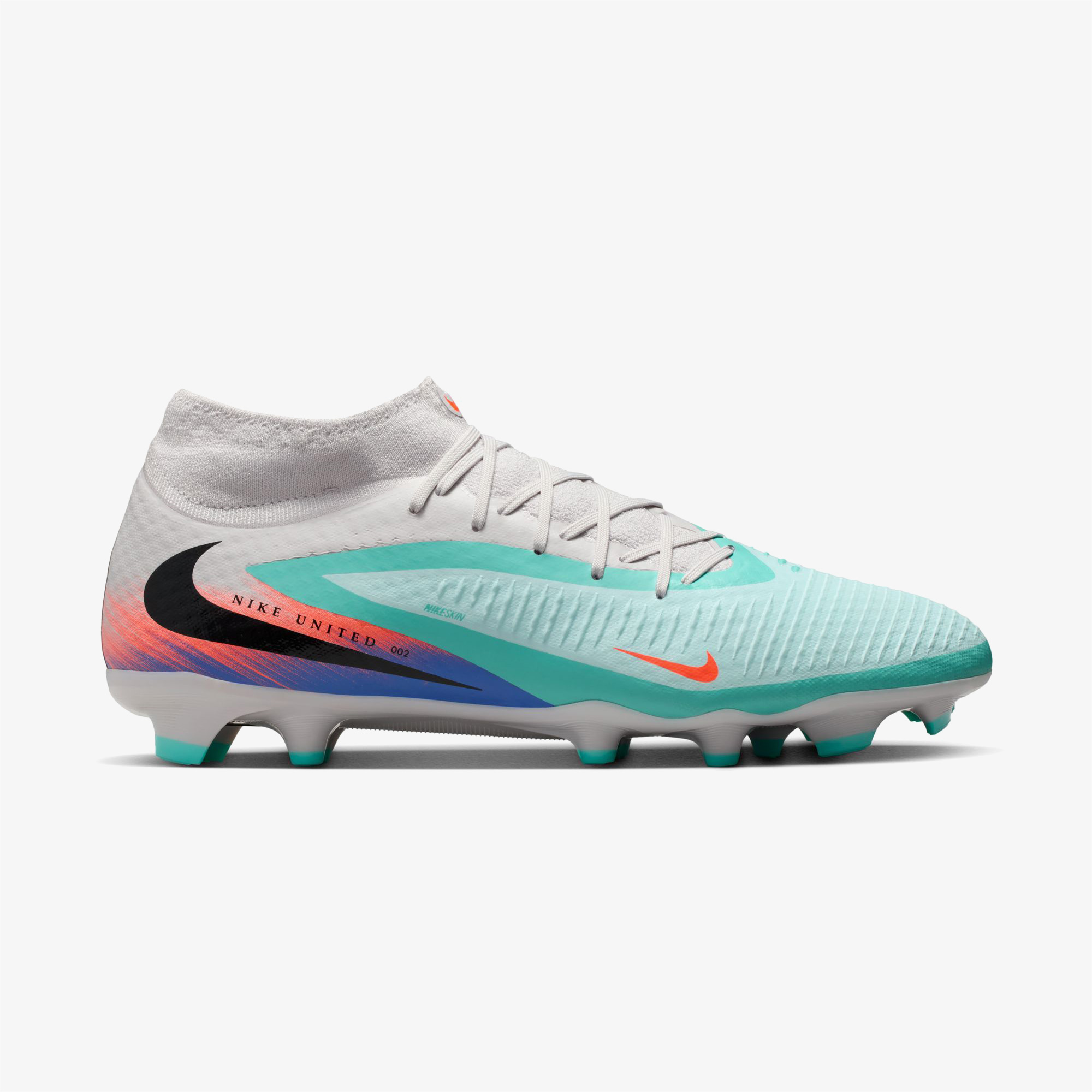 Nike United Phantom 6 High Academy Erkek Yeşil Çim Saha Kramponu