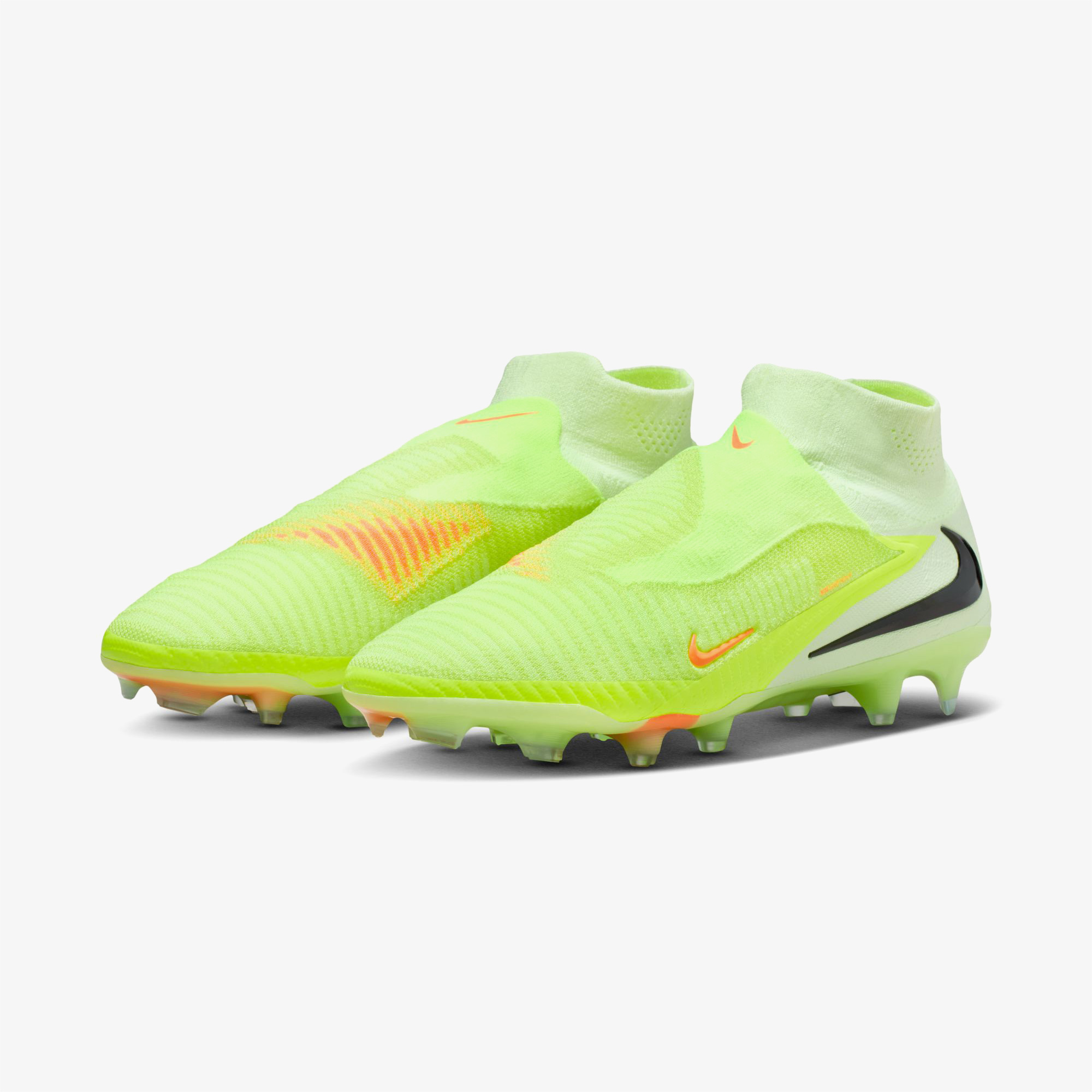 Nike Phantom 6 High Elite Erkek Turuncu Çim Saha Kramponu