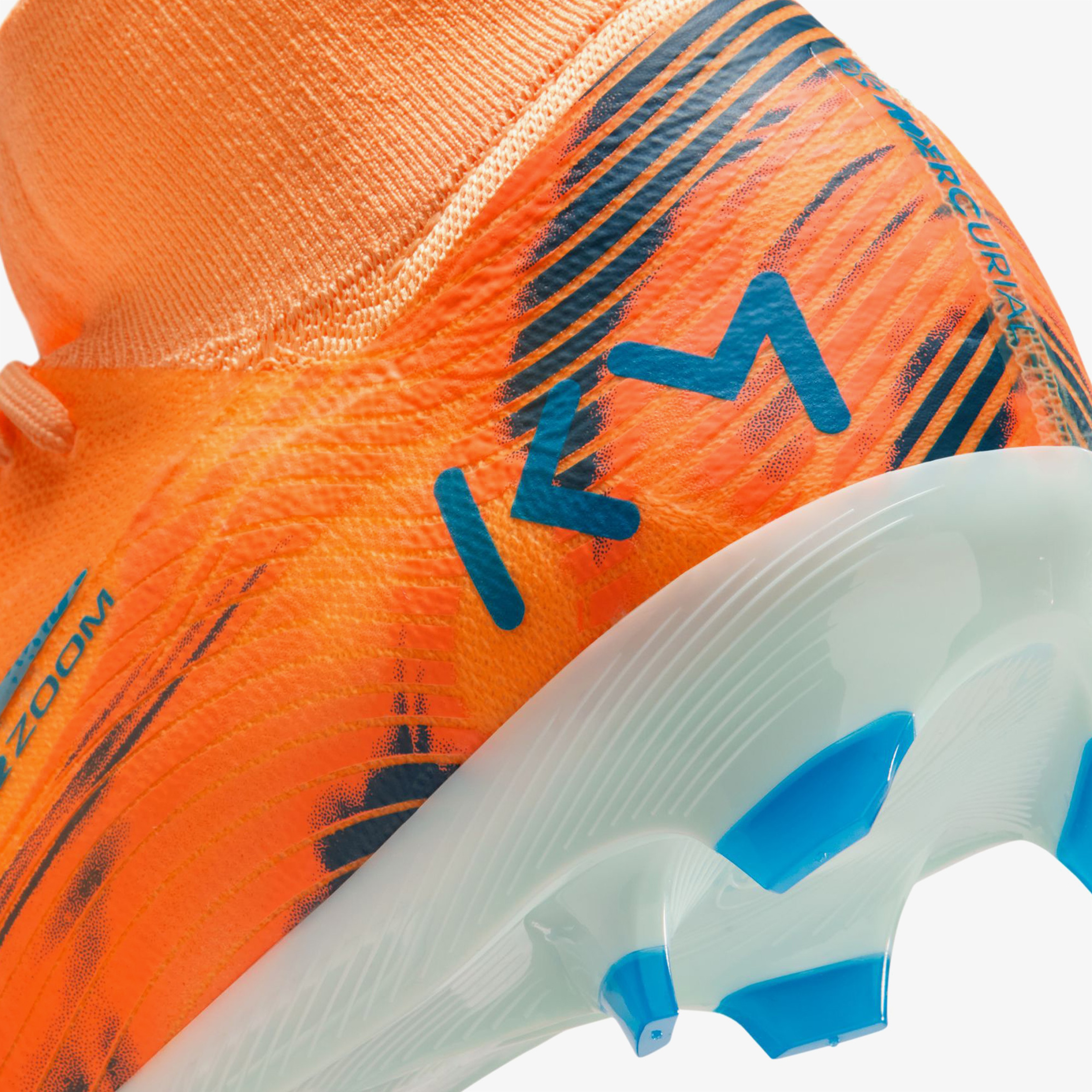 Nike Mercurial Superfly 10 Pro Kylian Mbappe Erkek Turuncu Çim Saha Kramponu
