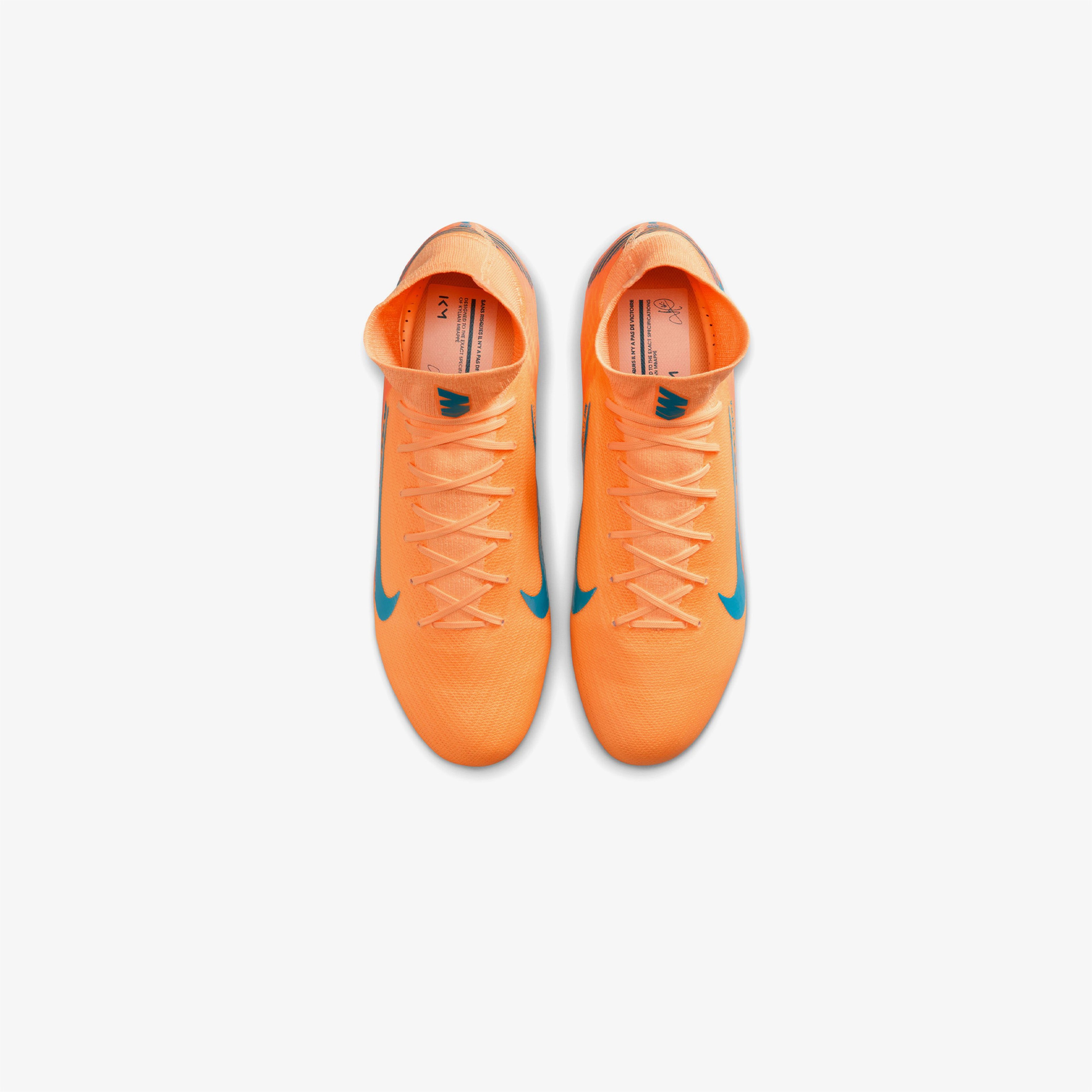 Nike Mercurial Superfly 10 Pro Kylian Mbappe Erkek Turuncu Çim Saha Kramponu