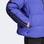 adidas Essentials Climawarm 3 Stripes Puffer Down Kapüşonlu Kadın Mavi Outdoor Montu