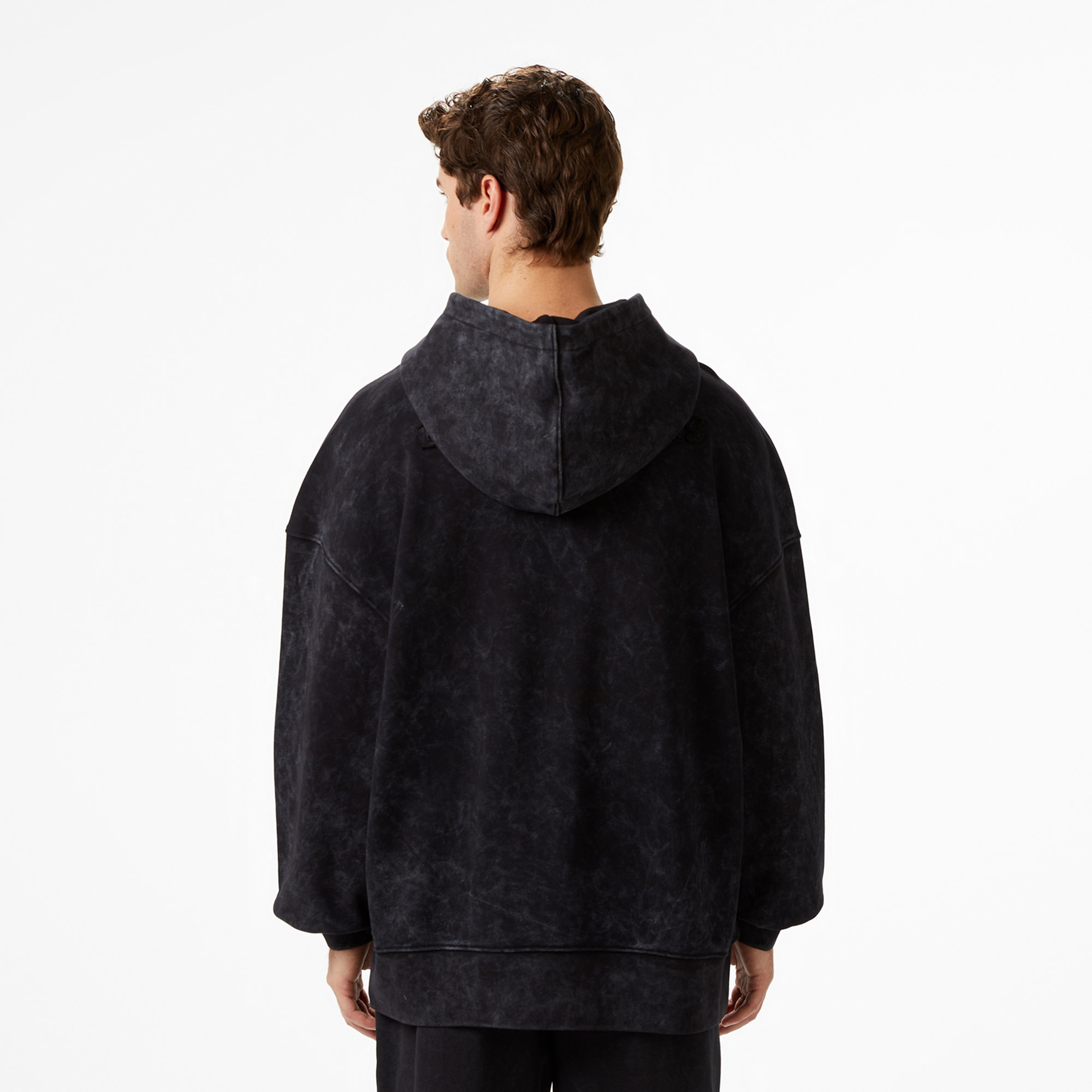 Les Benjamins Oversize Fit Erkek Siyah Hoodie