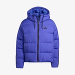 adidas Essentials Climawarm 3 Stripes Puffer Down Kapüşonlu Kadın Mavi Outdoor Montu