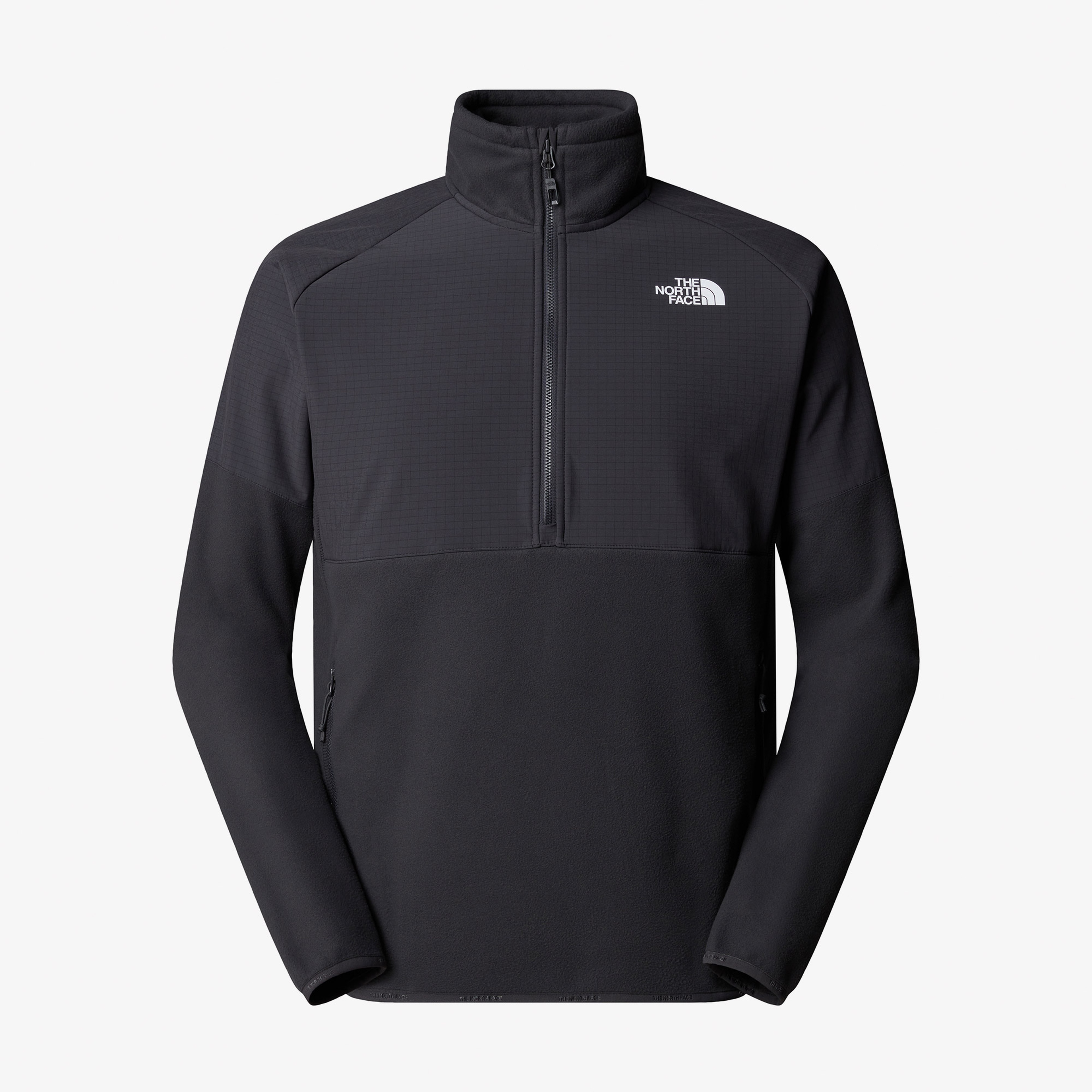 The North Face Glacier Heavyweight Half Zip Erkek Gri Polar