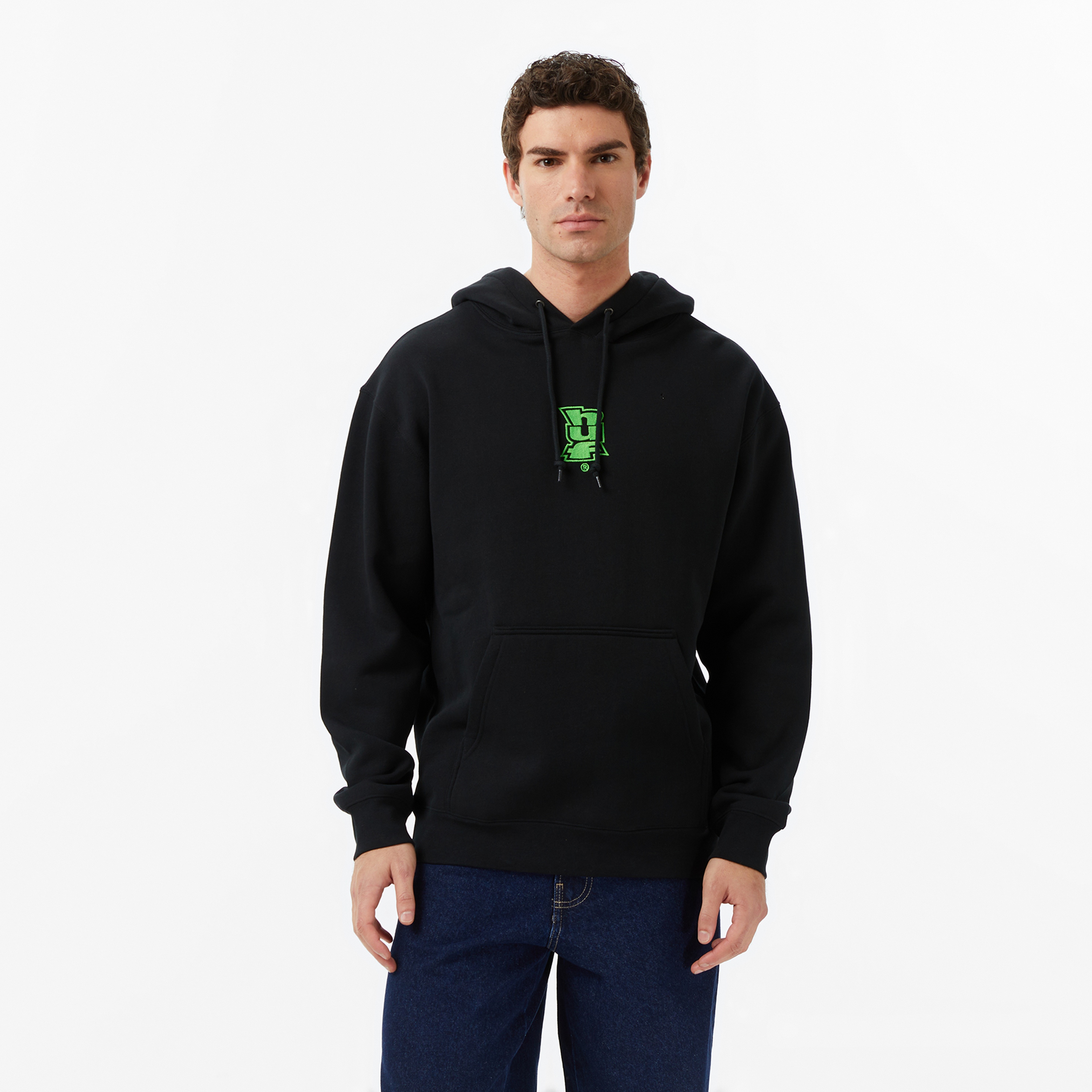 Huf Megablast Pullover Erkek Siyah Hoodie