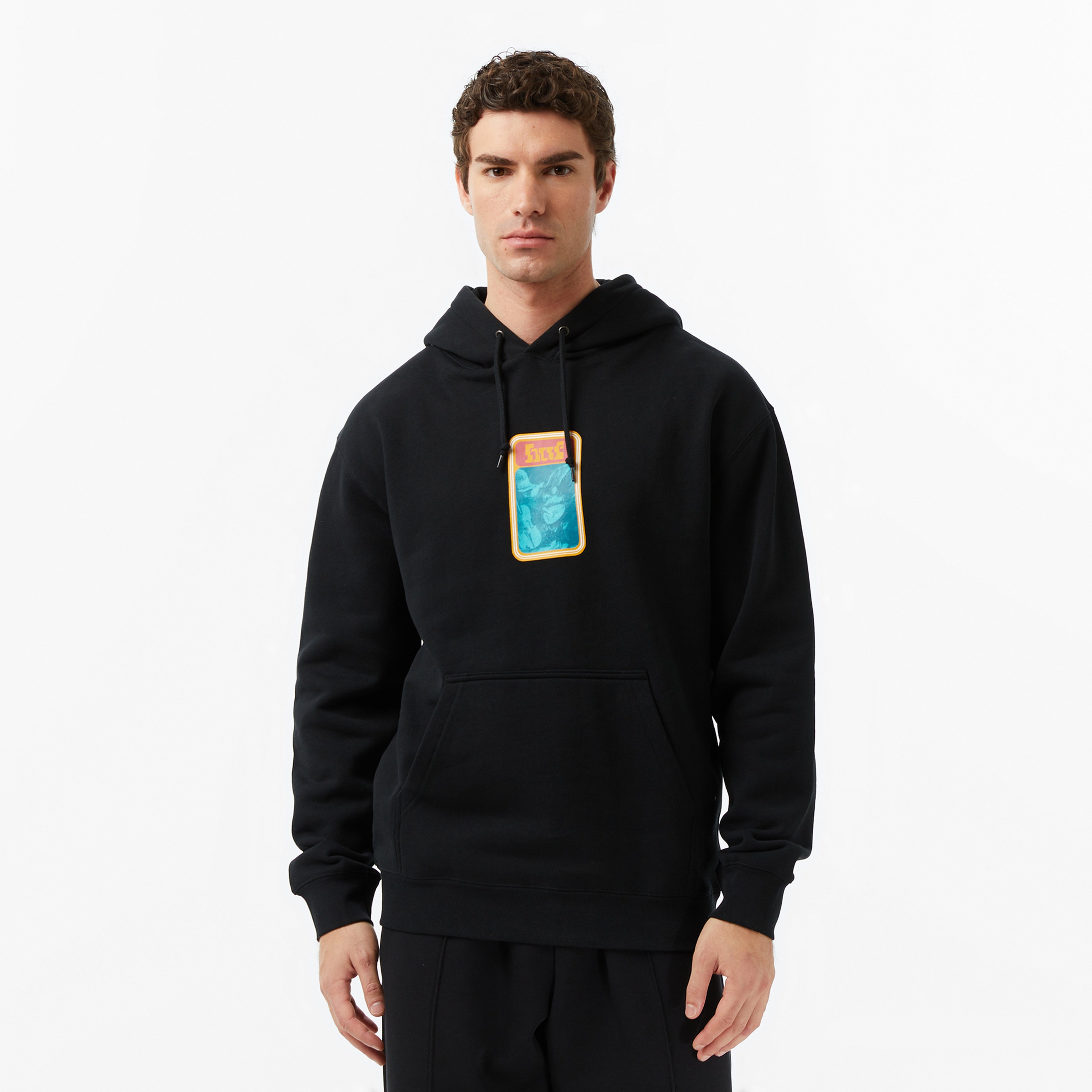 Huf Backstreet Angels Pullover Erkek Siyah Hoodie