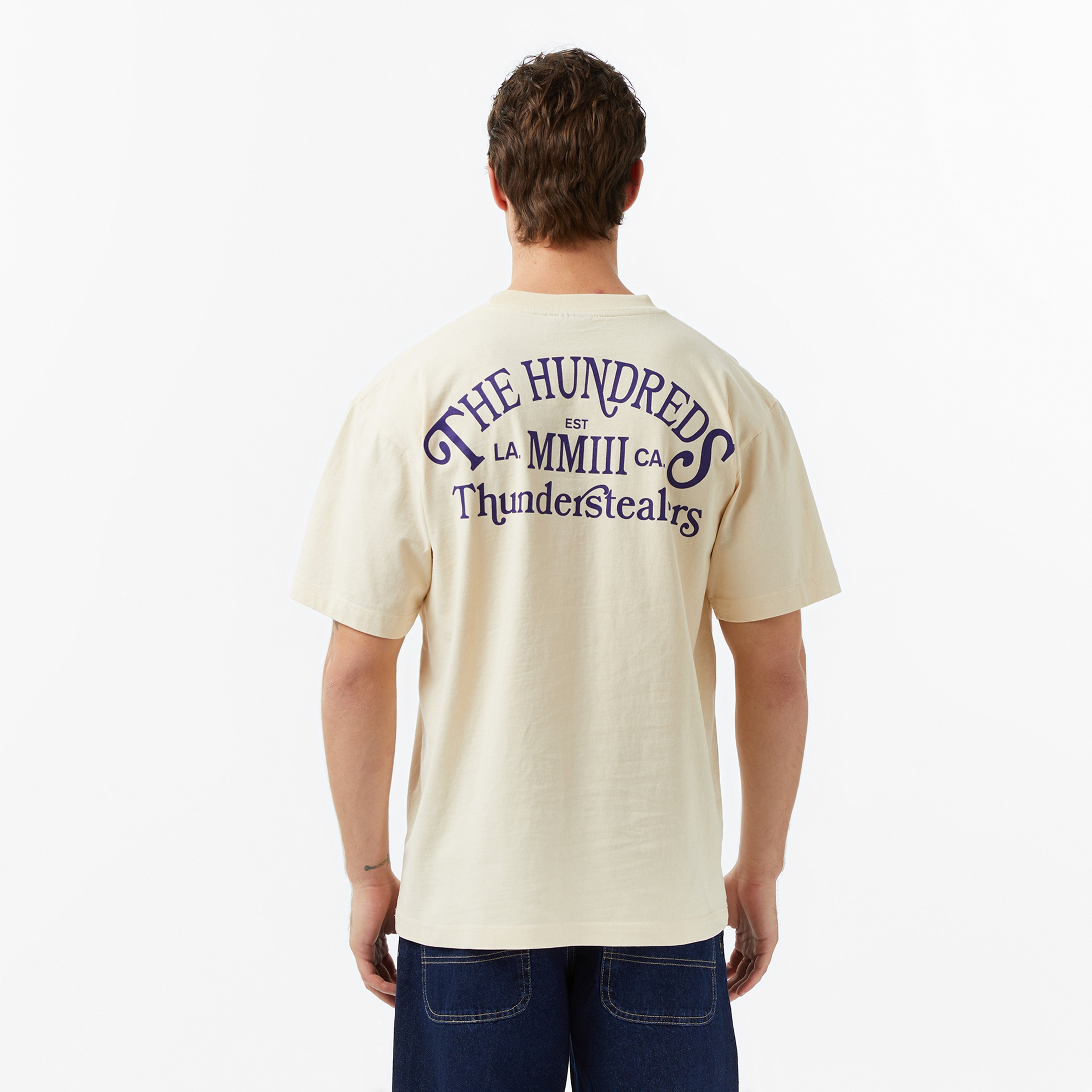 The Hundreds Thunder Cycle Erkek Beyaz T-Shirt
