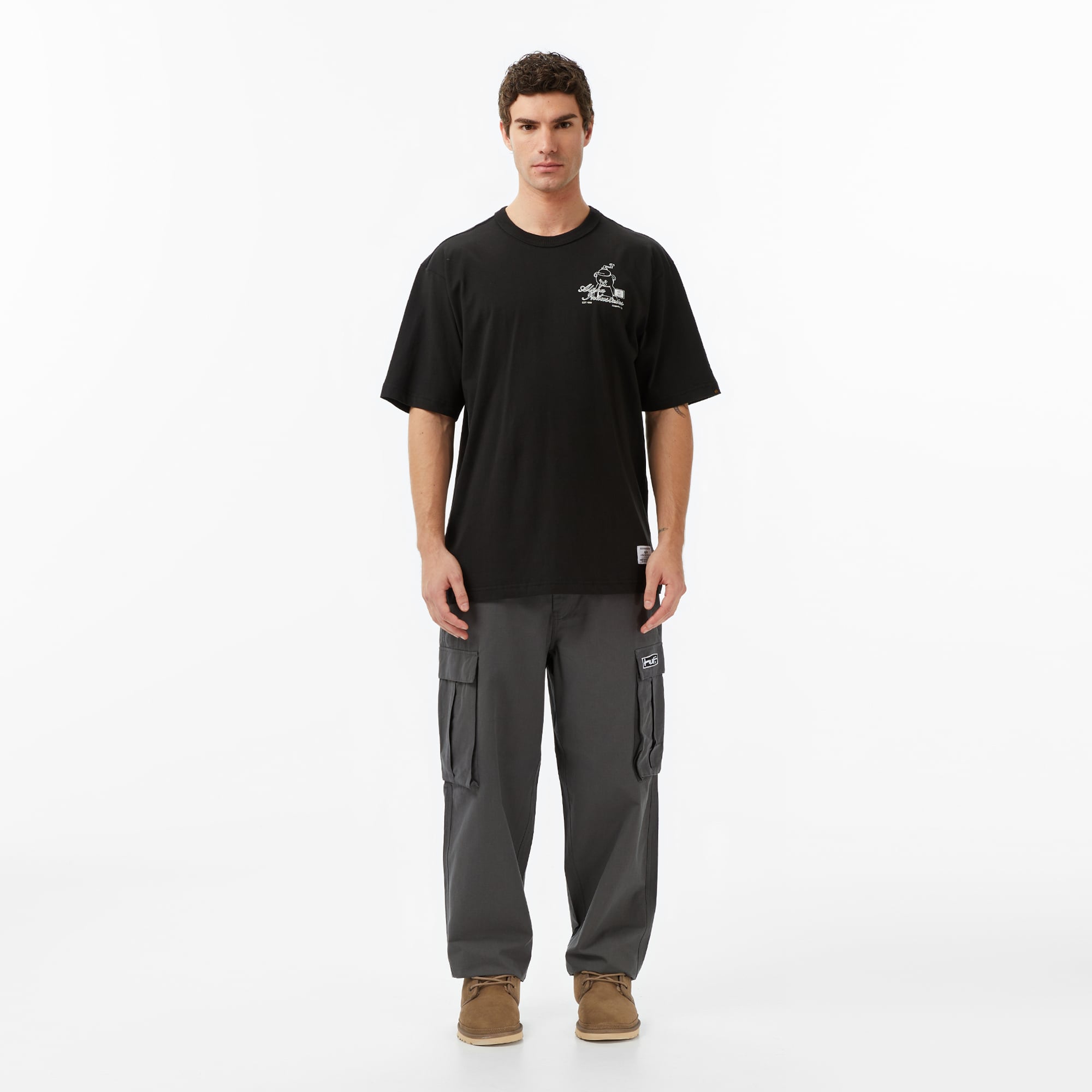 Alpha Industries Toy Bear Erkek Siyah T-Shirt