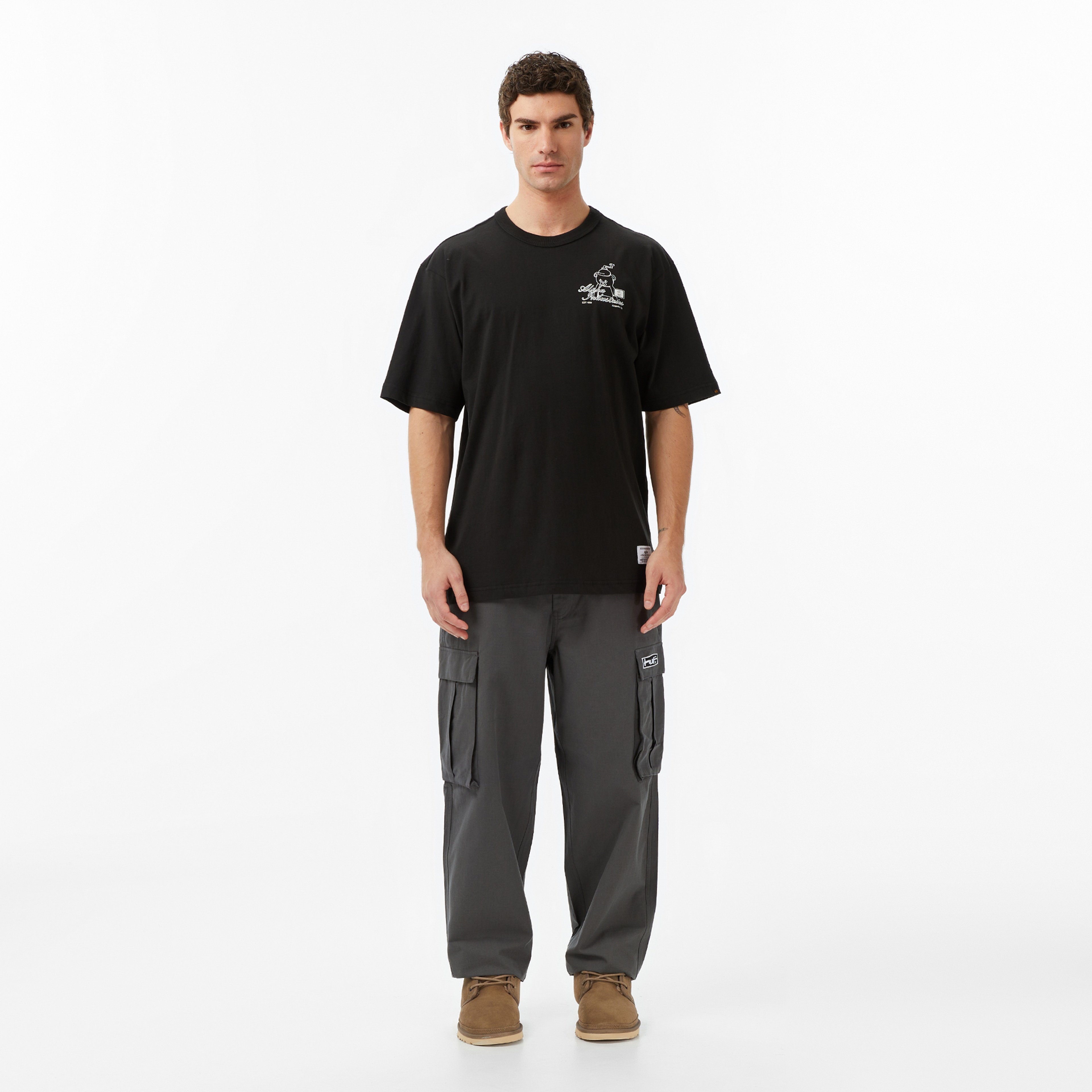 Alpha Industries Toy Bear Erkek Siyah T-Shirt