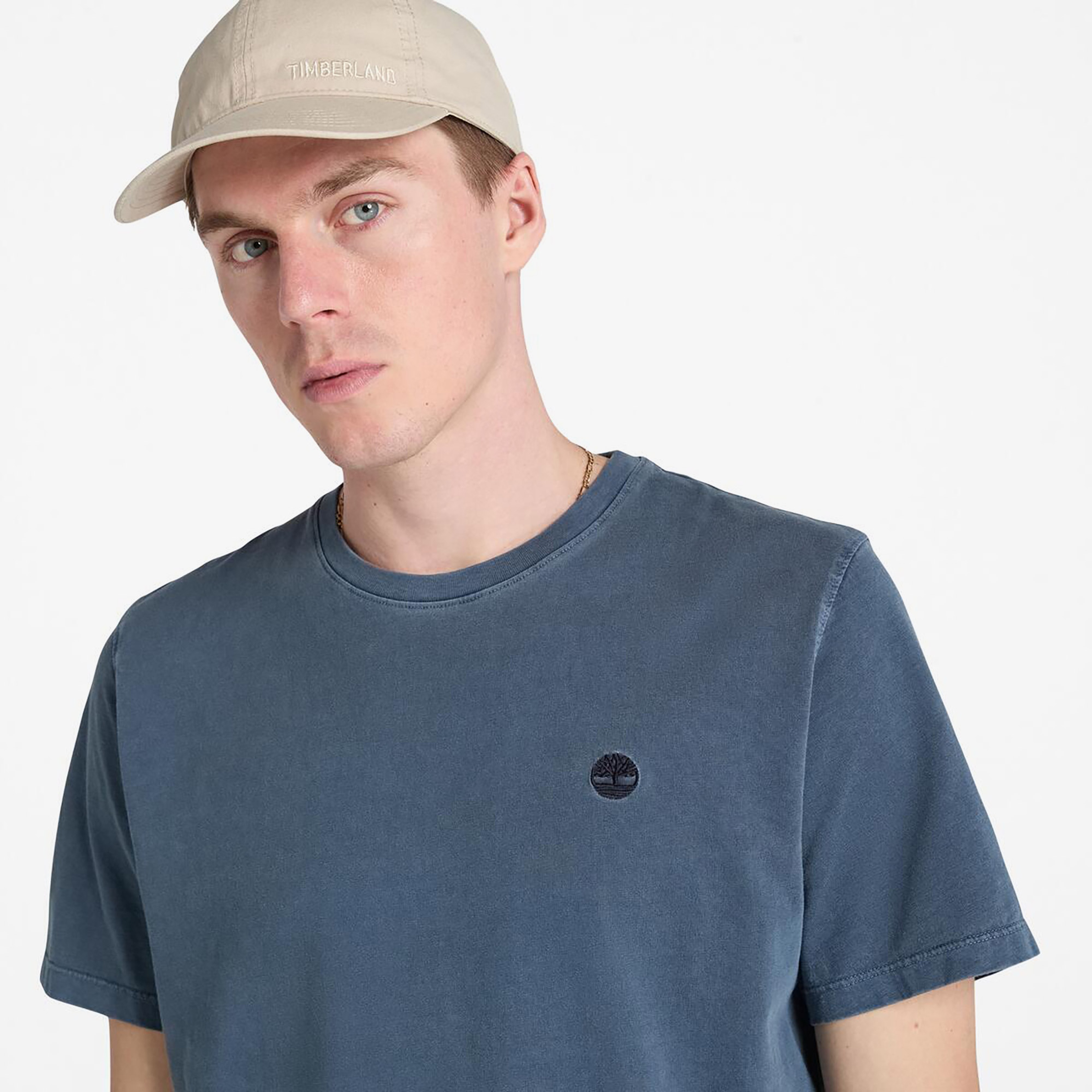 Timberland Dunstan River Garment Dye Erkek Mavi T-Shirt