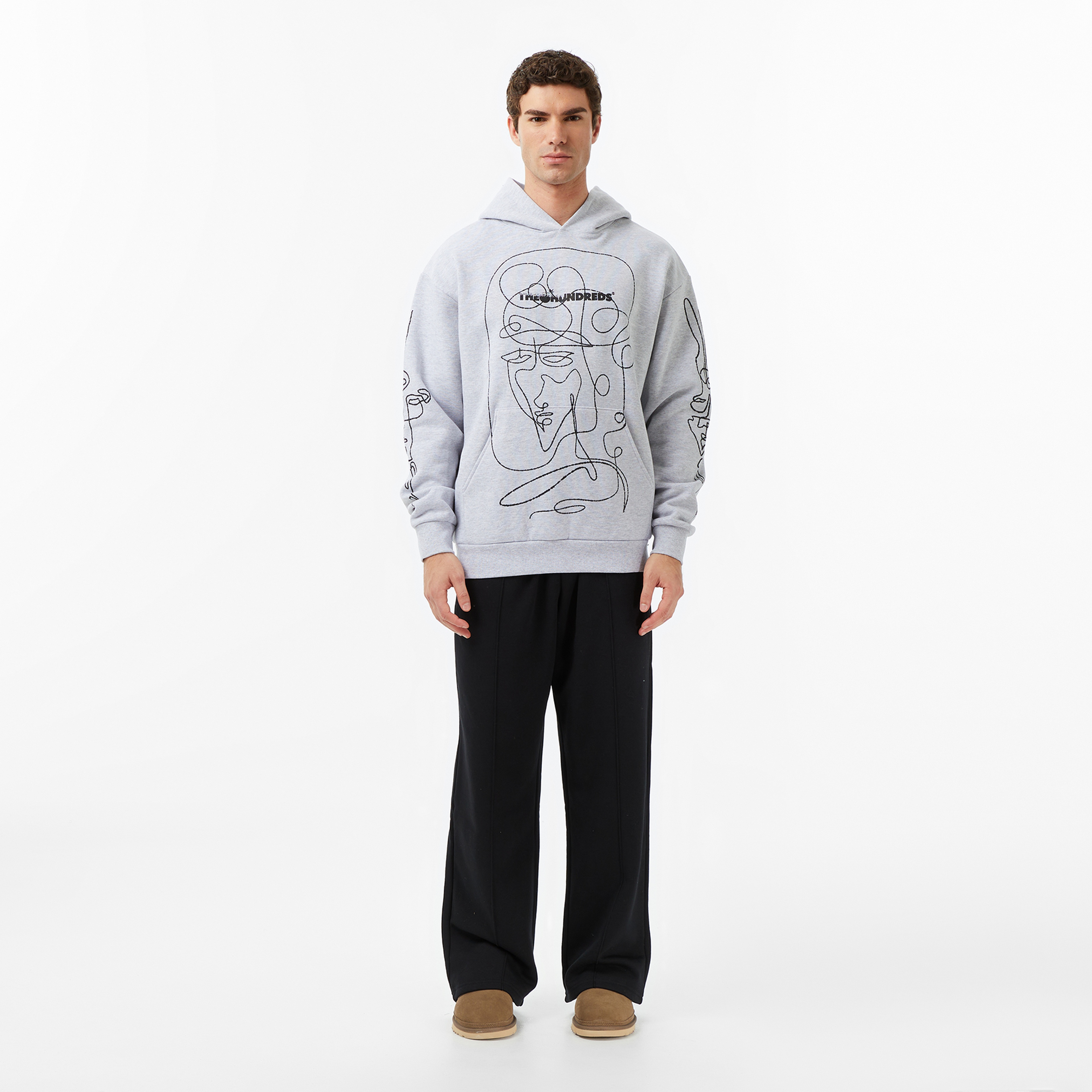 The Hundreds Live in Chaos Erkek Gri Sweatshirt