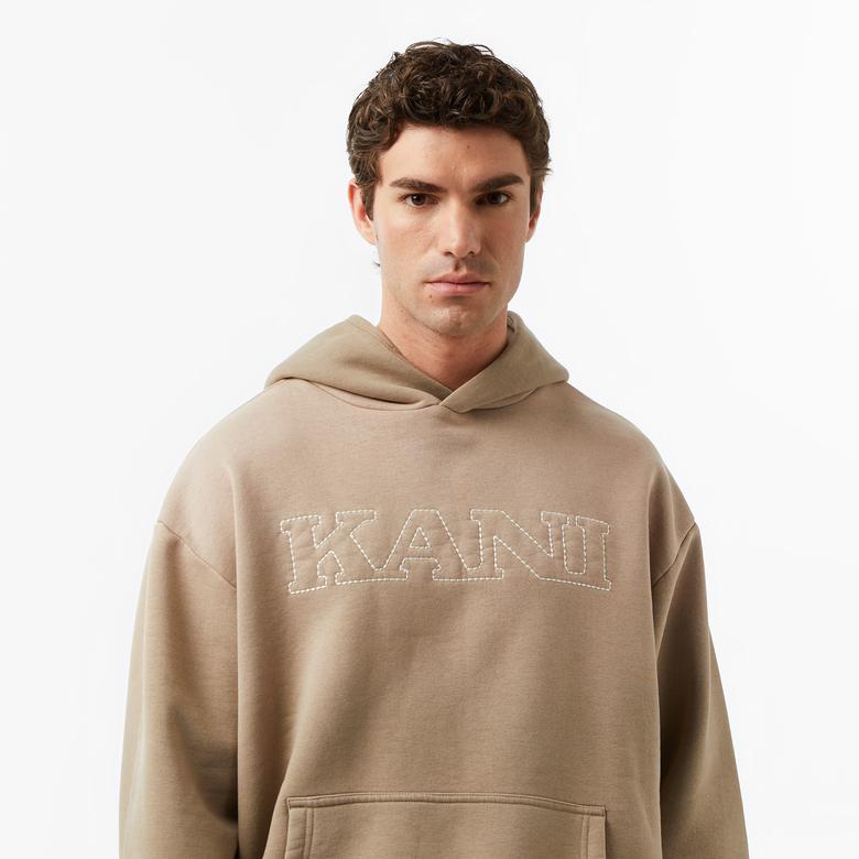 Karl Kani Retro Oversized Erkek Kahverengi Sweatshirt