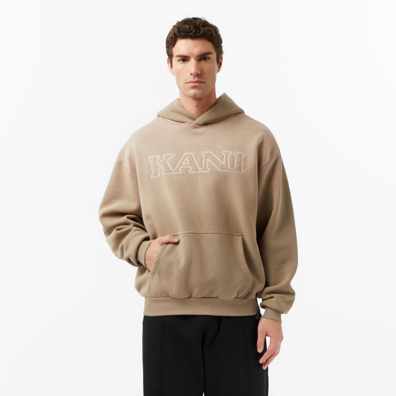 Karl Kani Retro Oversized Erkek Kahverengi Sweatshirt