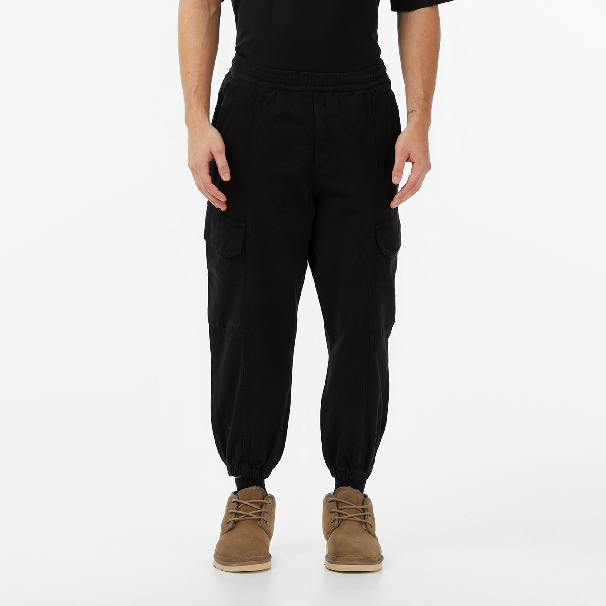 Alpha Industries Uniform Erkek Siyah Kargo Eşofman Altı