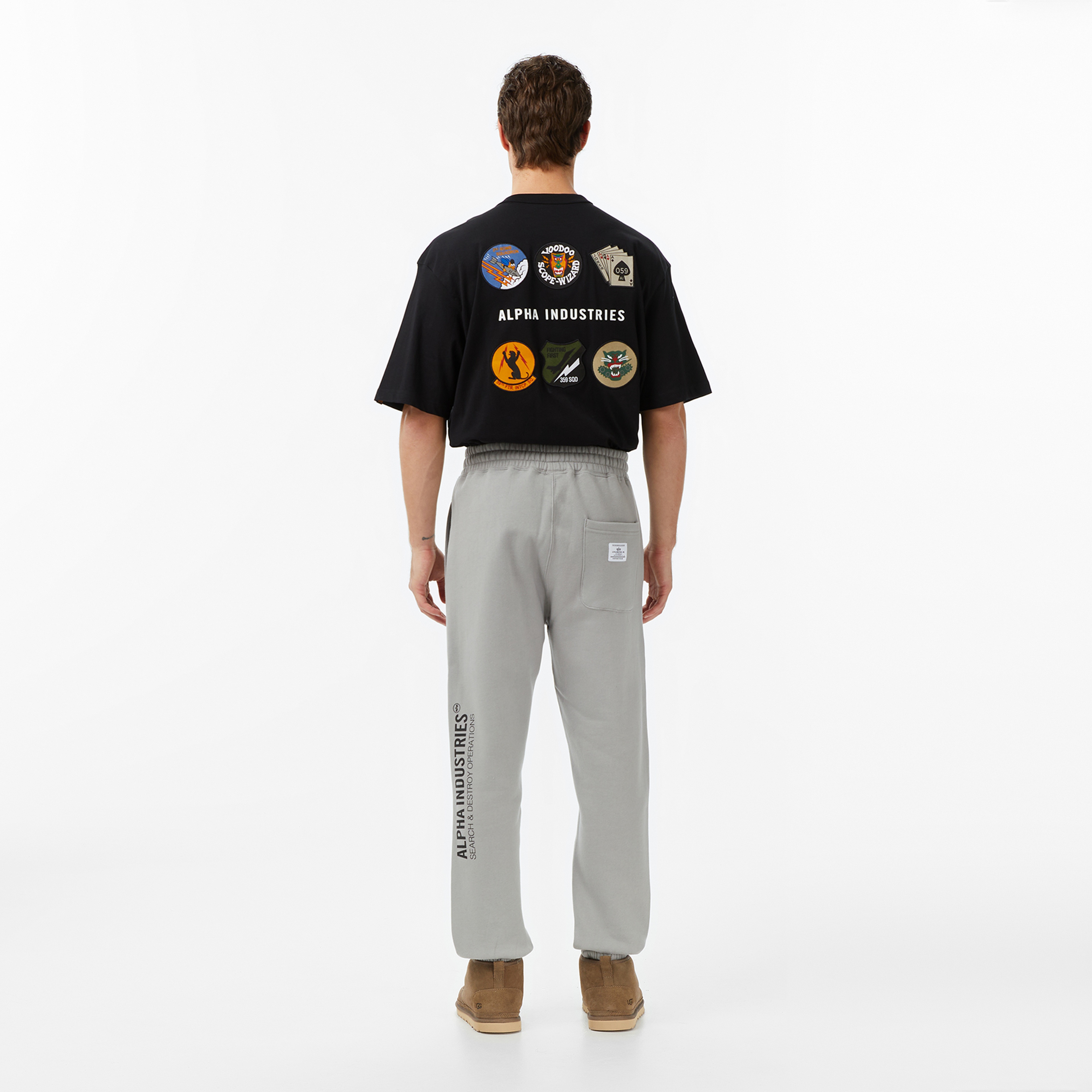 Alpha Industries Uniform Relaxed Fit Erkek Gri Eşofman Altı