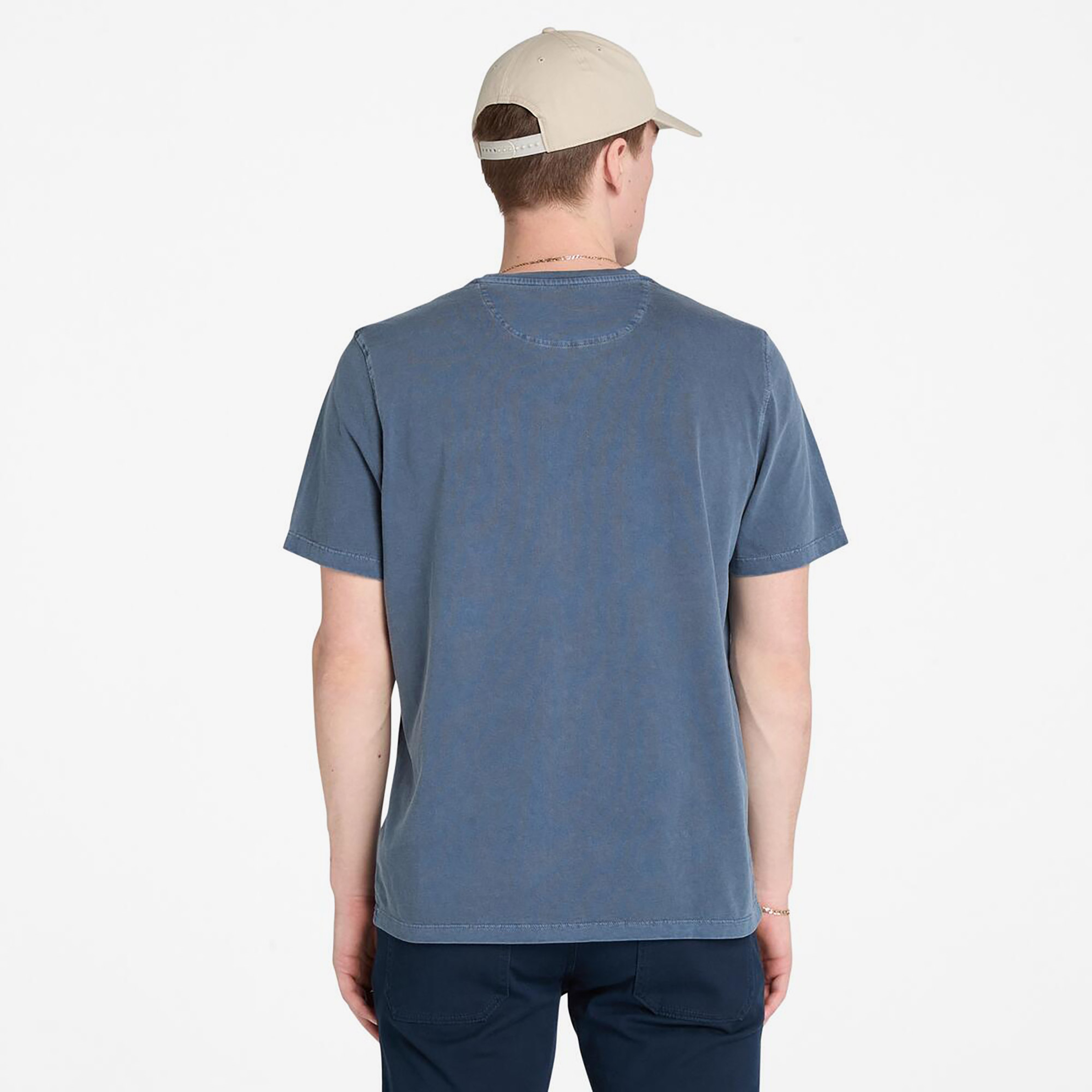 Timberland Dunstan River Garment Dye Erkek Mavi T-Shirt