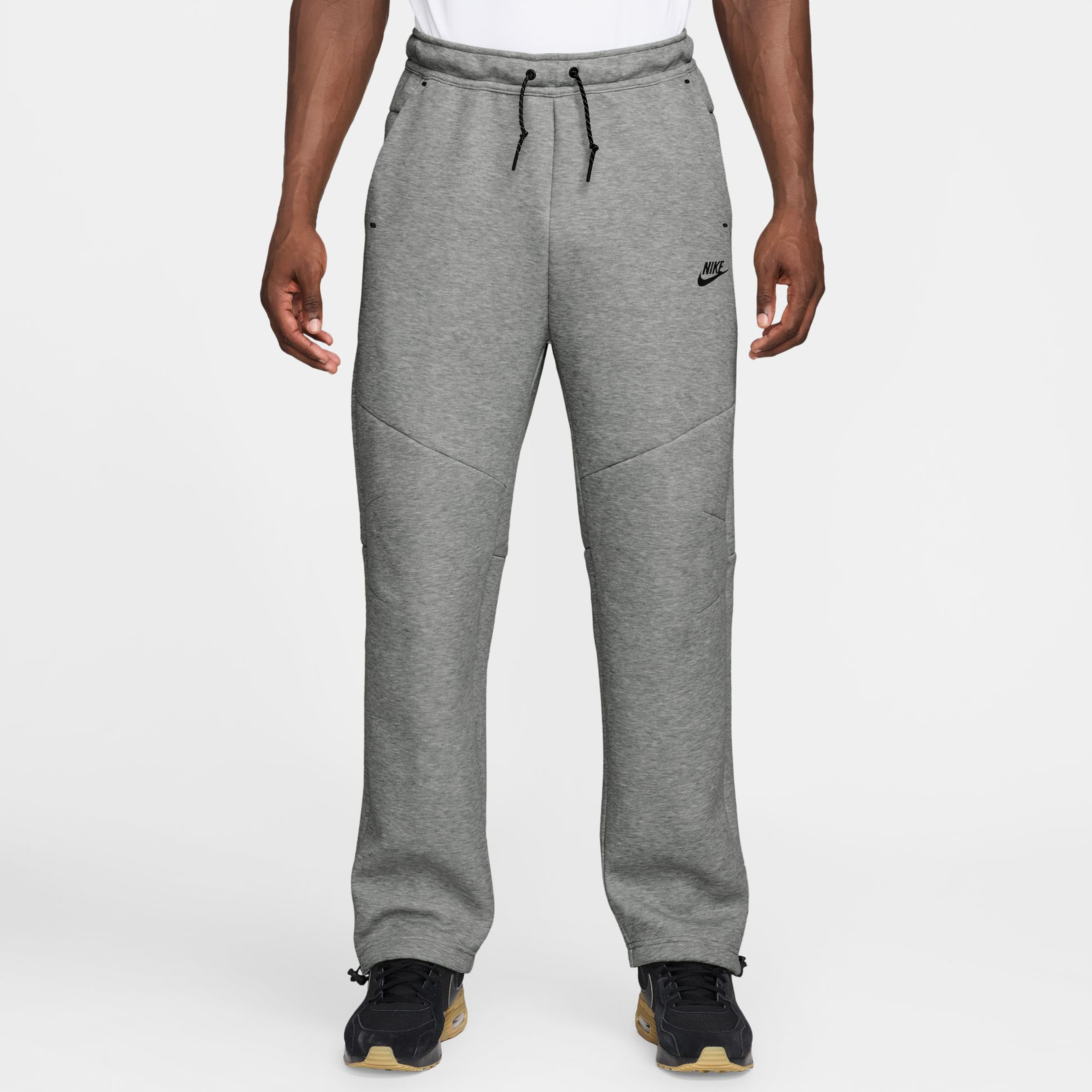 Nike Tech Fleece Açık Paçalı Erkek Gri Eşofman Altı