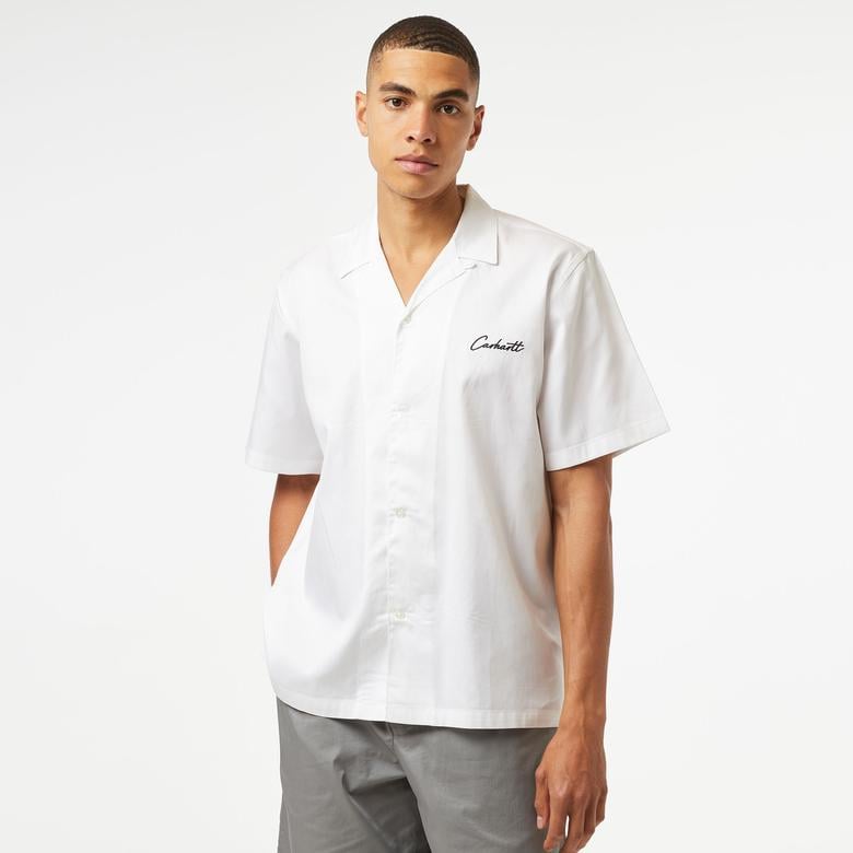 Carhartt WIP S/S Delray Erkek Beyaz Gömlek