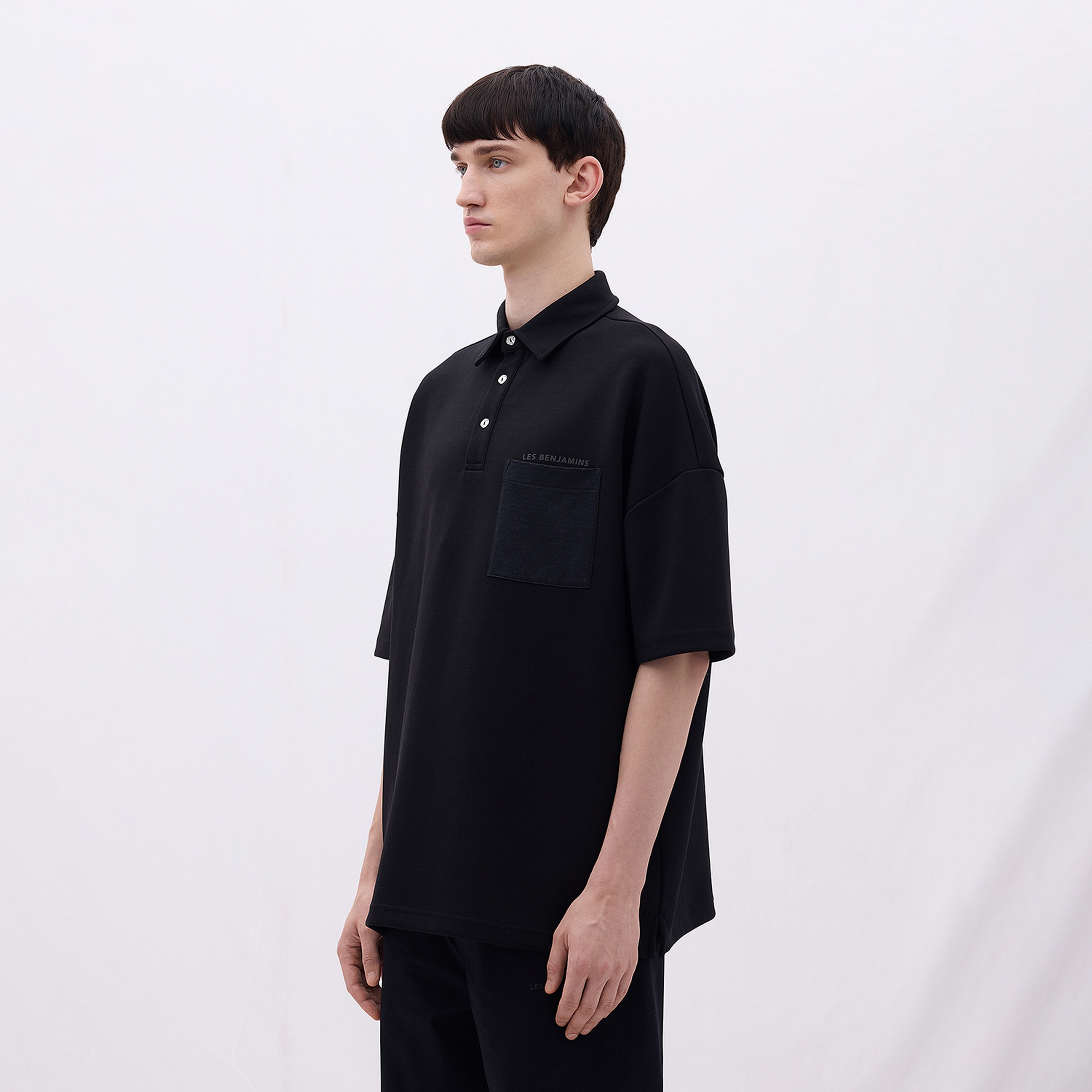 Les Benjamins Classics Erkek Siyah Polo