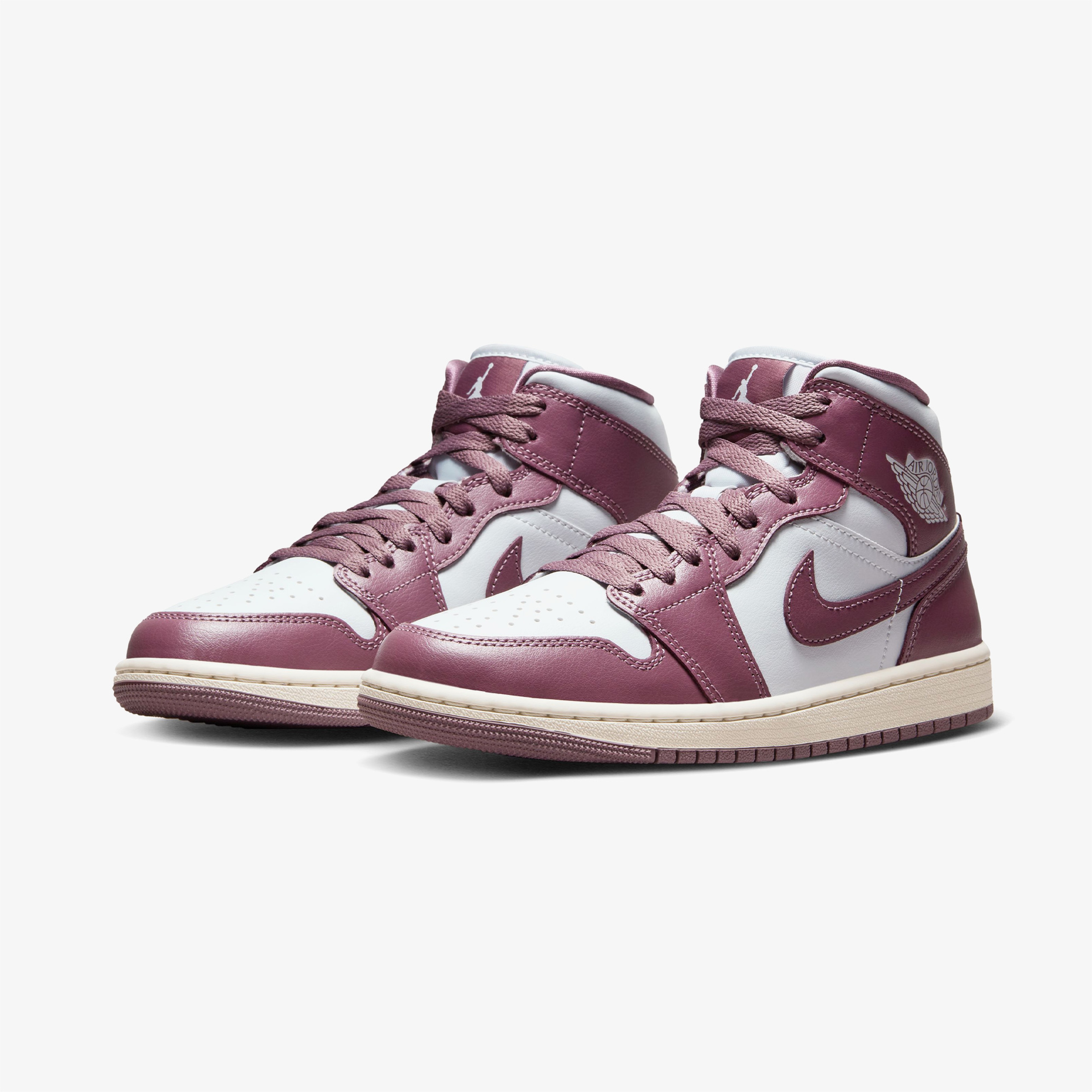 Jordan Air 1 Mid Kadın Pembe/Beyaz Sneaker