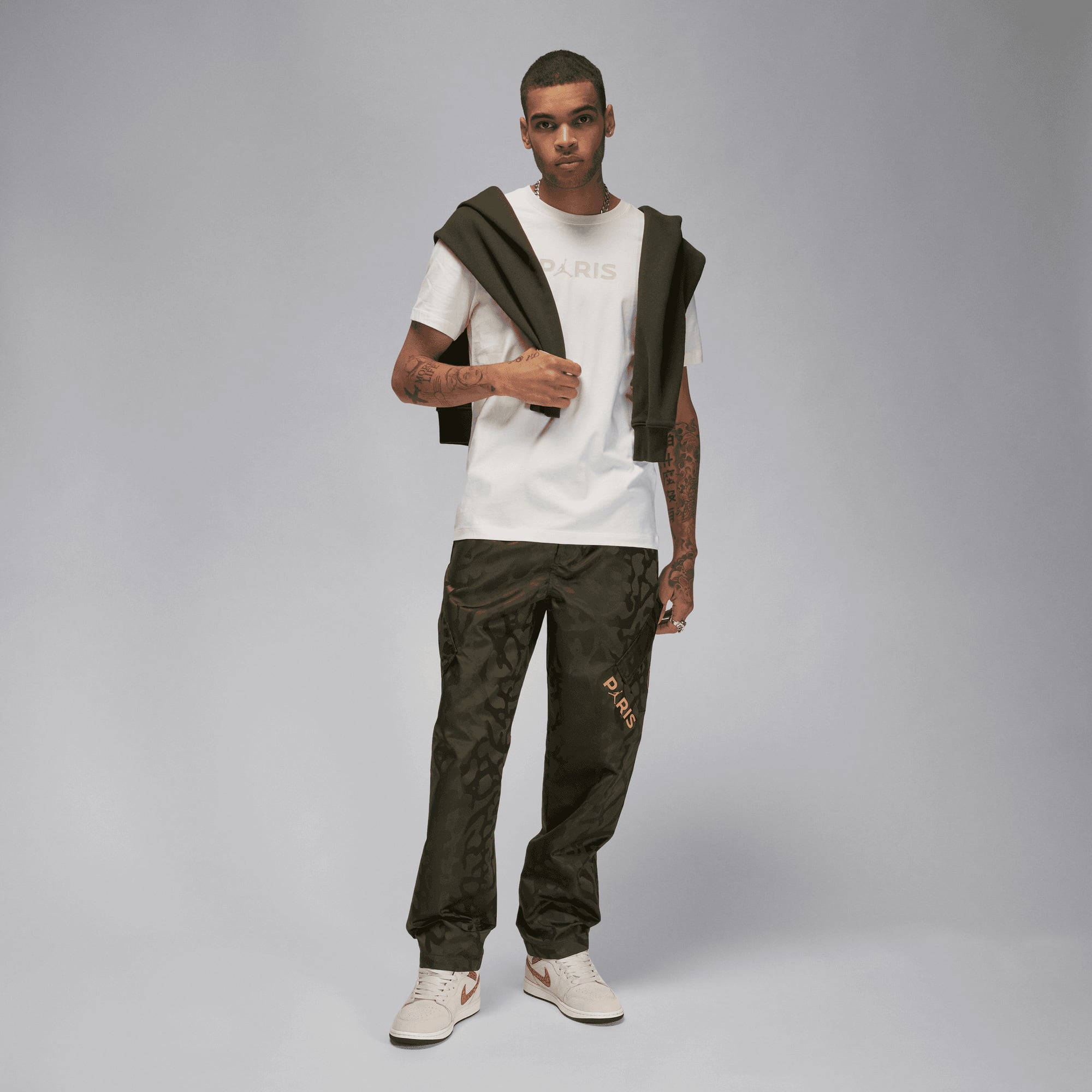 Nike Paris Saint-Germain Erkek Beyaz T-Shirt