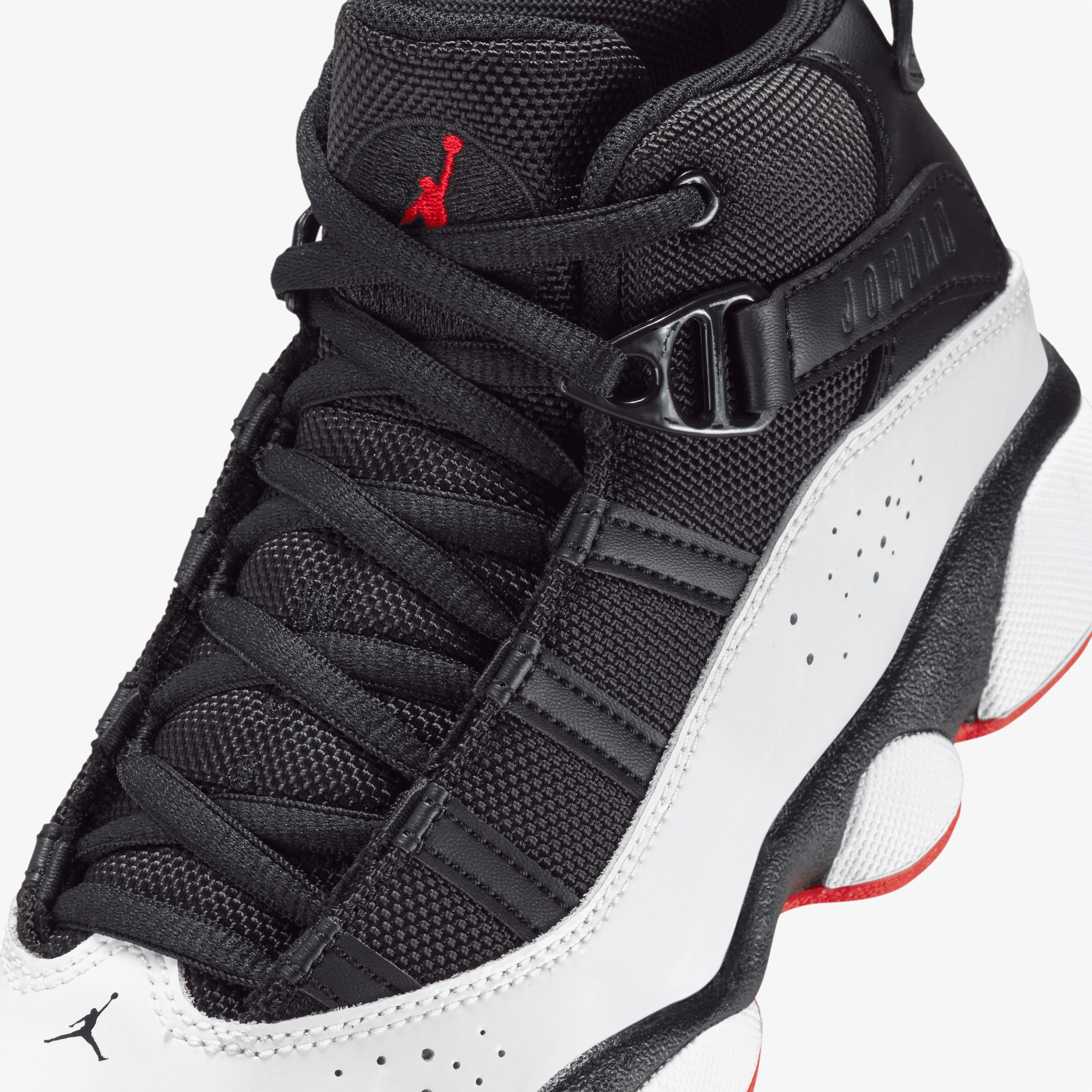 Jordan 6 Rings Çocuk Siyah/Kırmızı Spor Ayakkabı