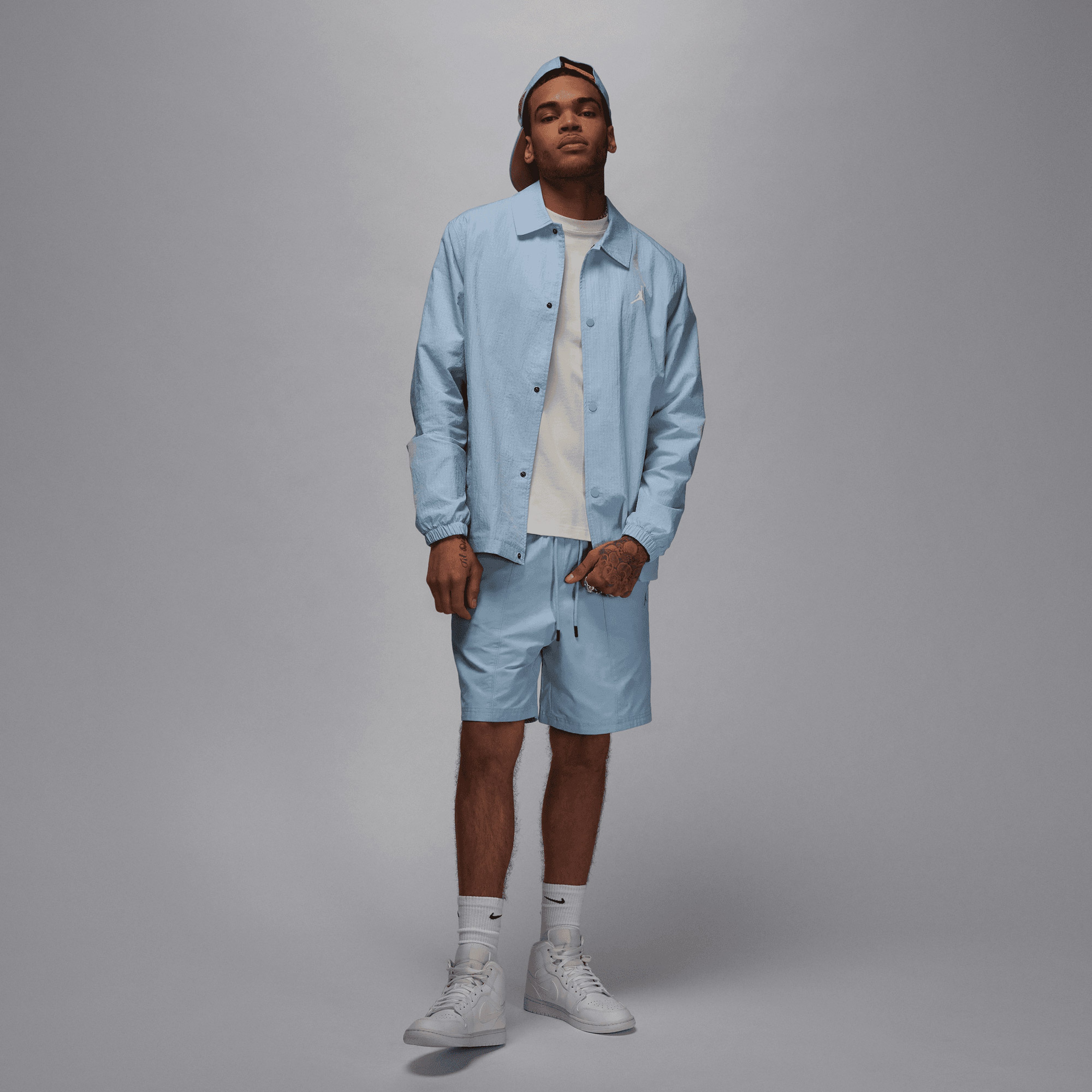 Jordan Essentials Antrenör Erkek Mavi Ceket