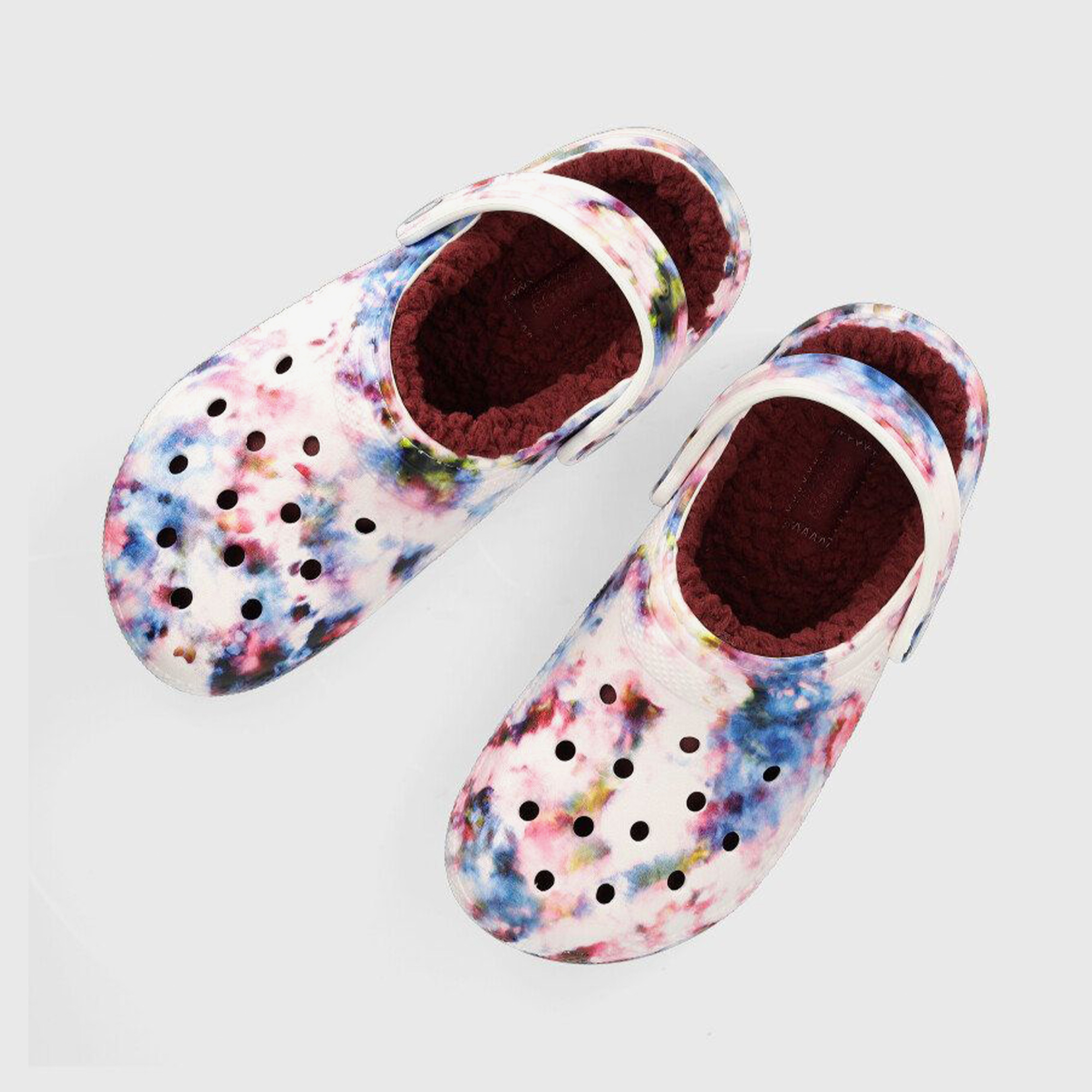 Crocs Classic Lined Tie Dye Renkli Kadın Terlik