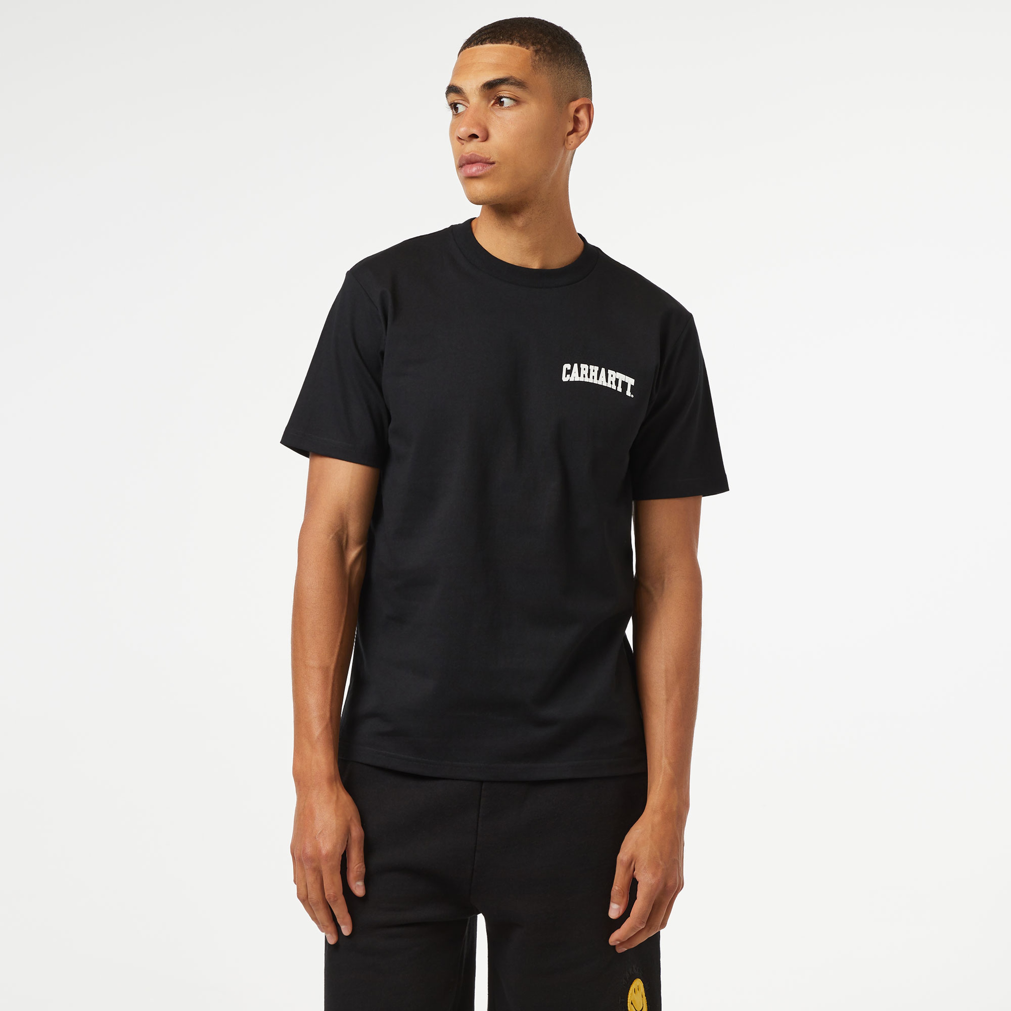 Carhartt WIP S/S University Script Erkek Siyah T-Shirt