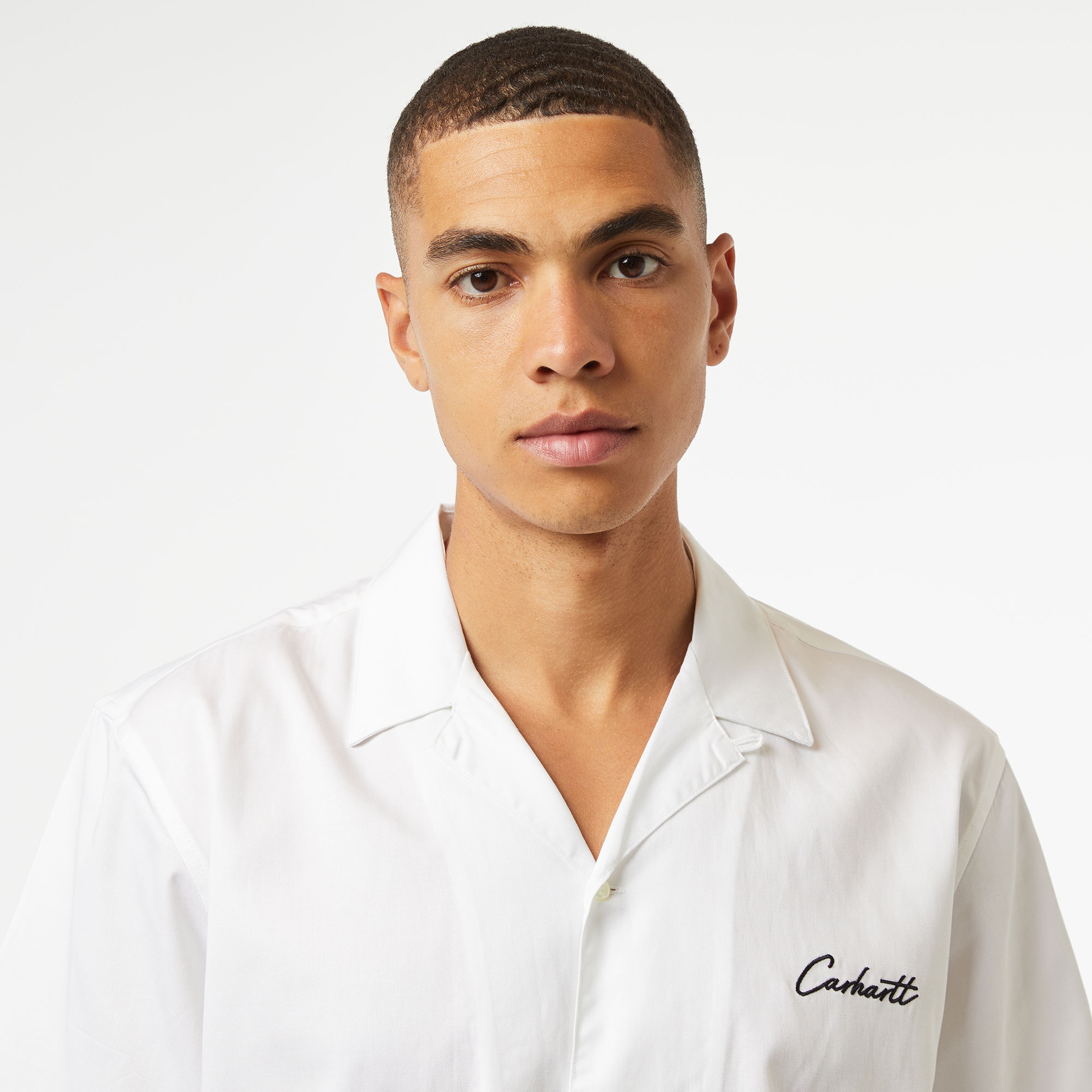 Carhartt WIP S/S Delray Erkek Beyaz Gömlek