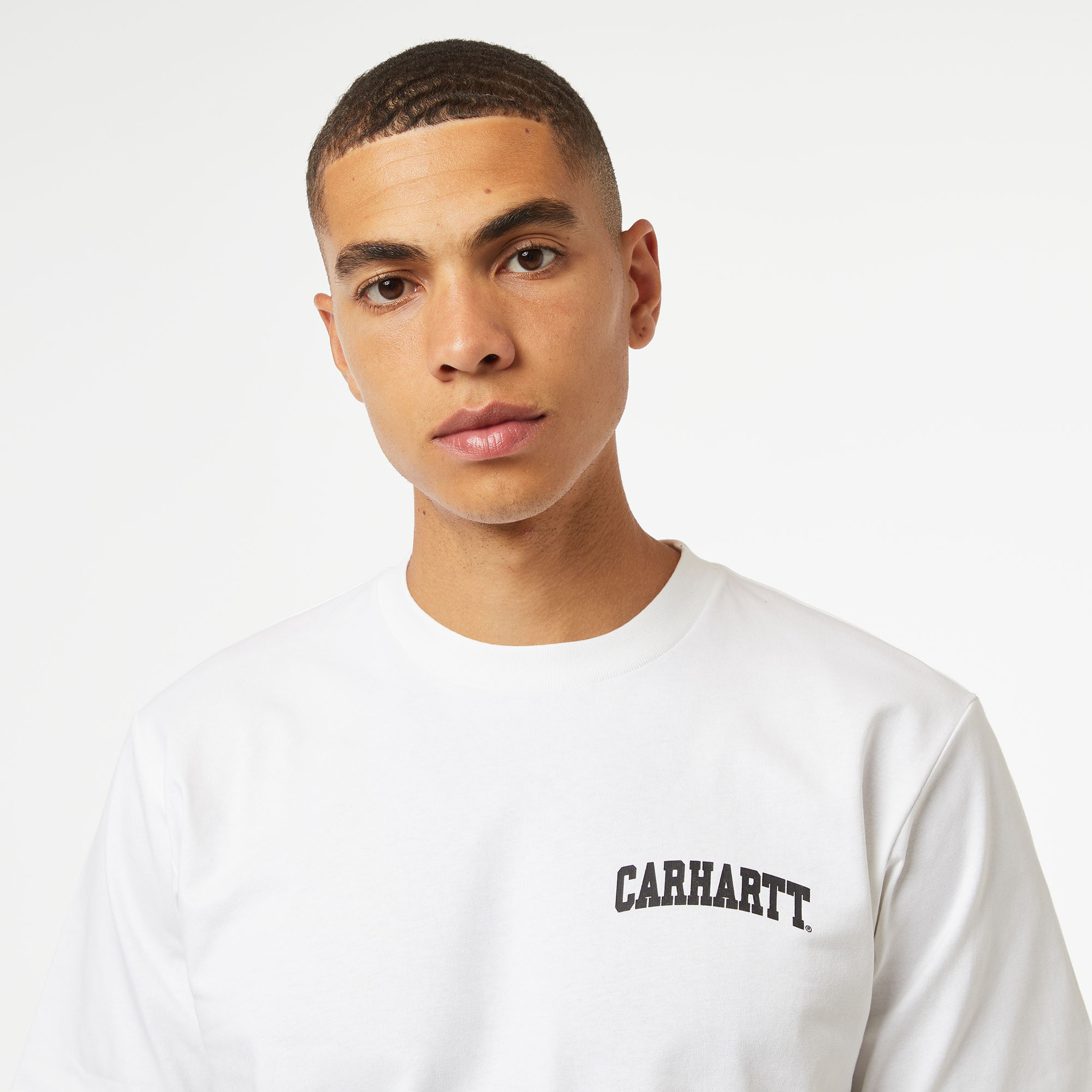 Carhartt WIP S/S University Script Erkek Beyaz T-Shirt