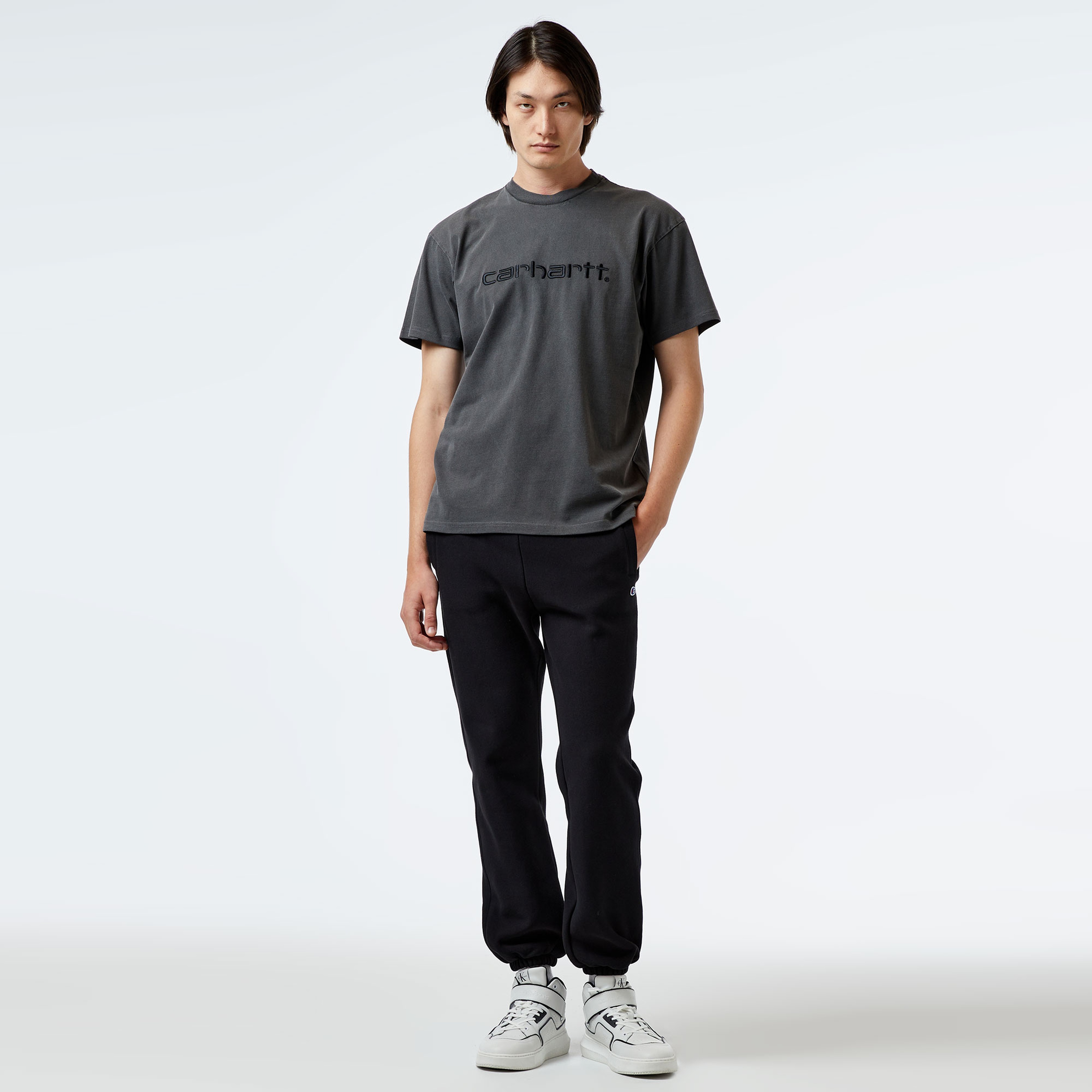 Carhartt WIP S/S Duster Erkek Gri T-Shirt