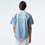 Carhartt WIP S/S Link Script Erkek Mavi Gömlek